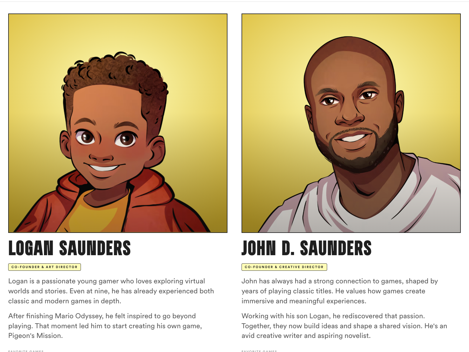 Father and son team profiles