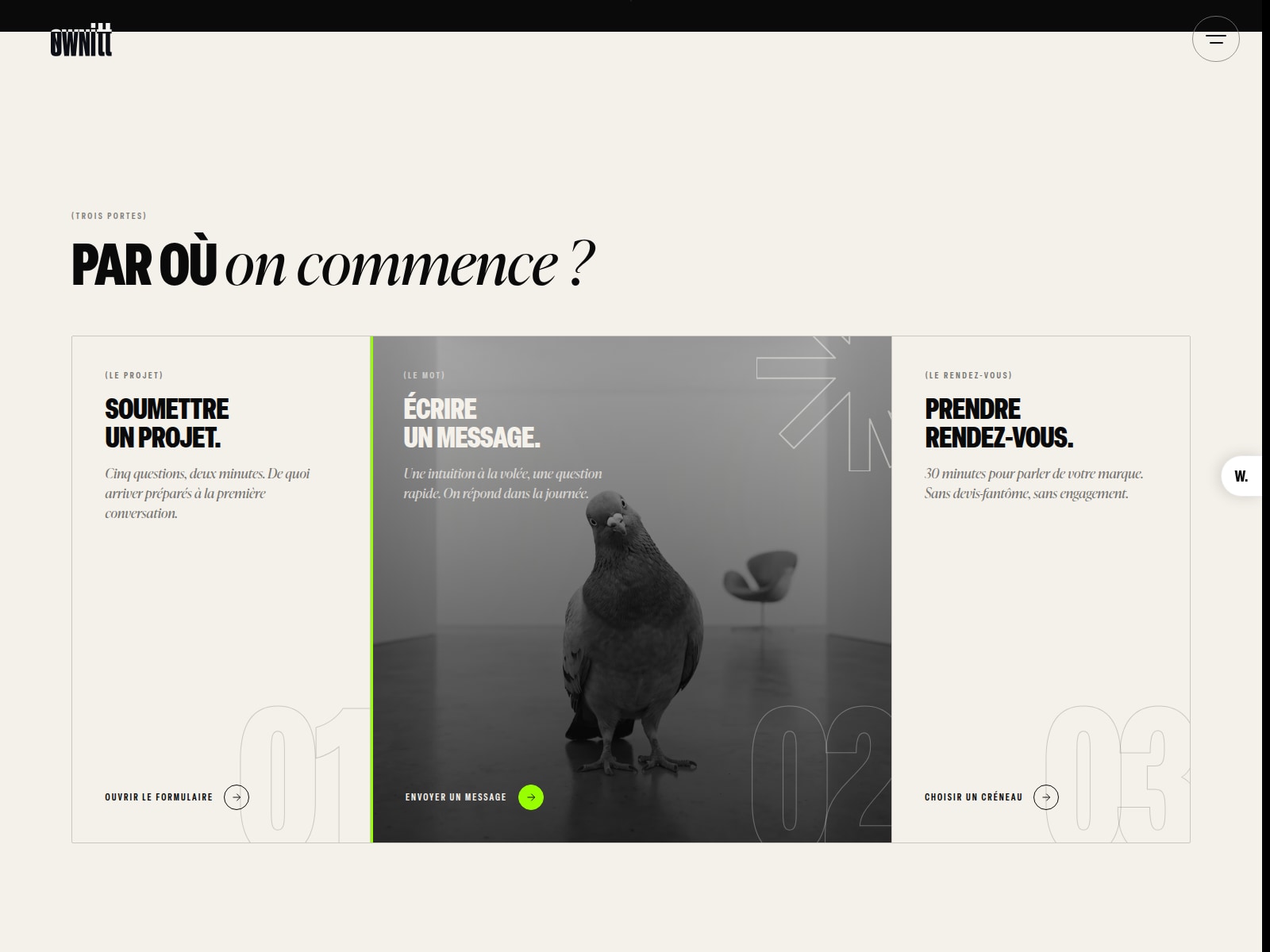 Contact page