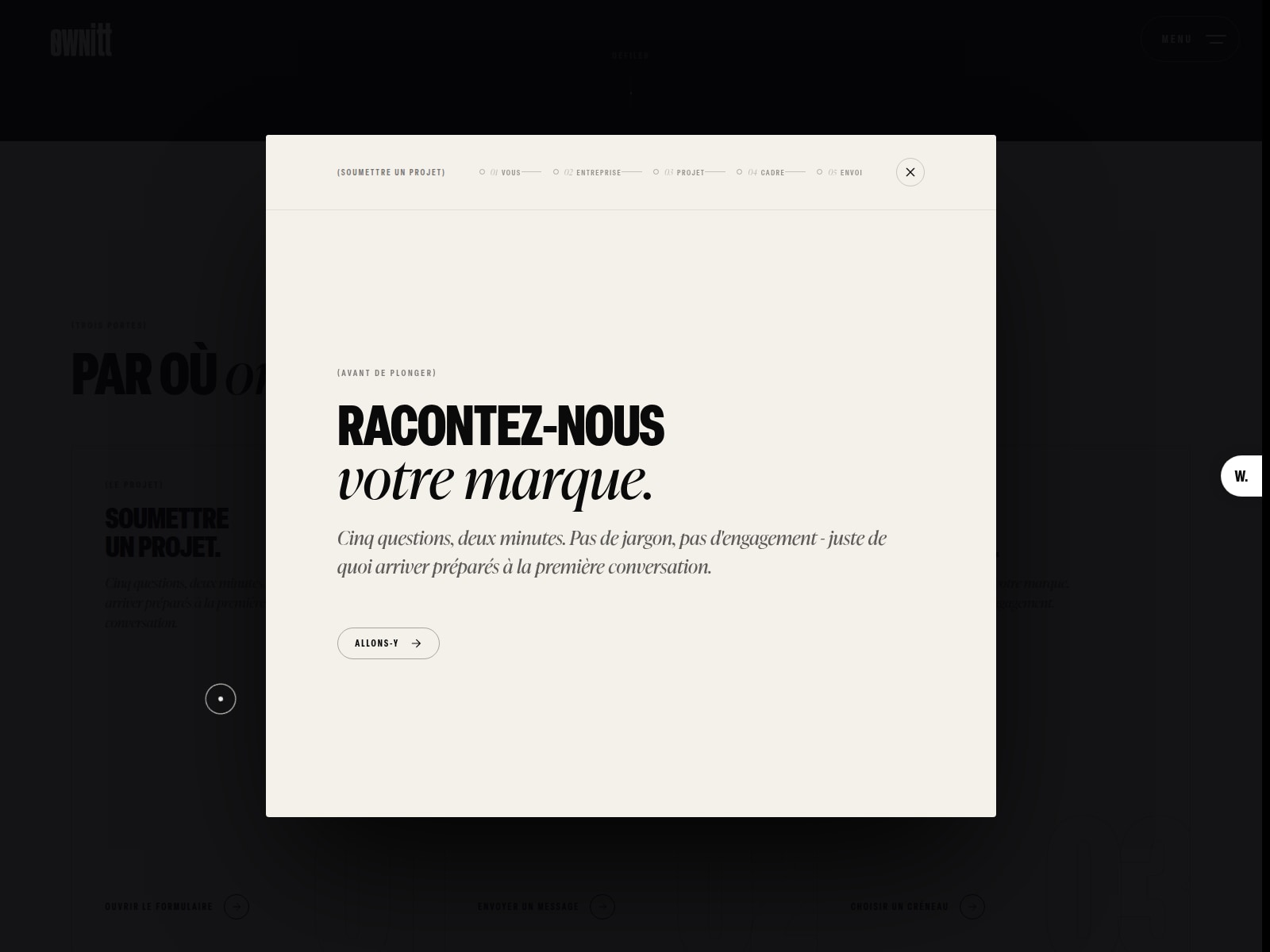 Contact page