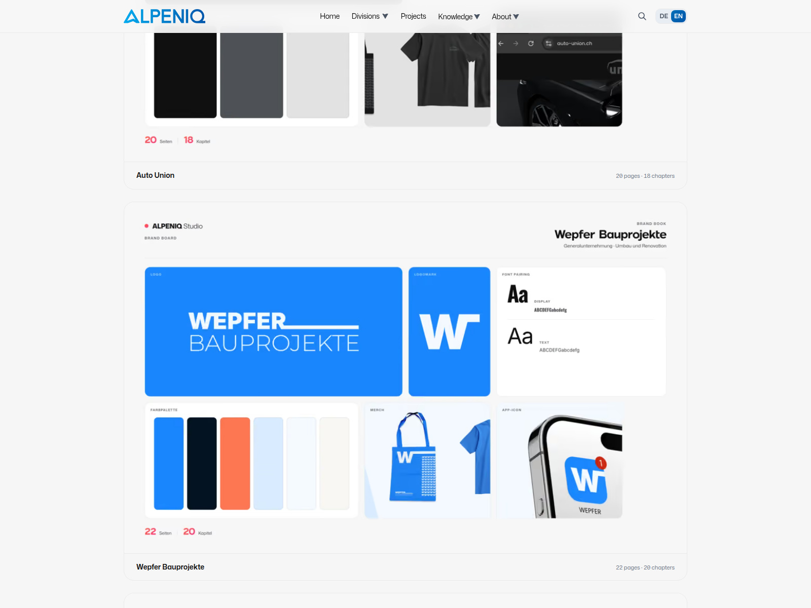 Client brand boards