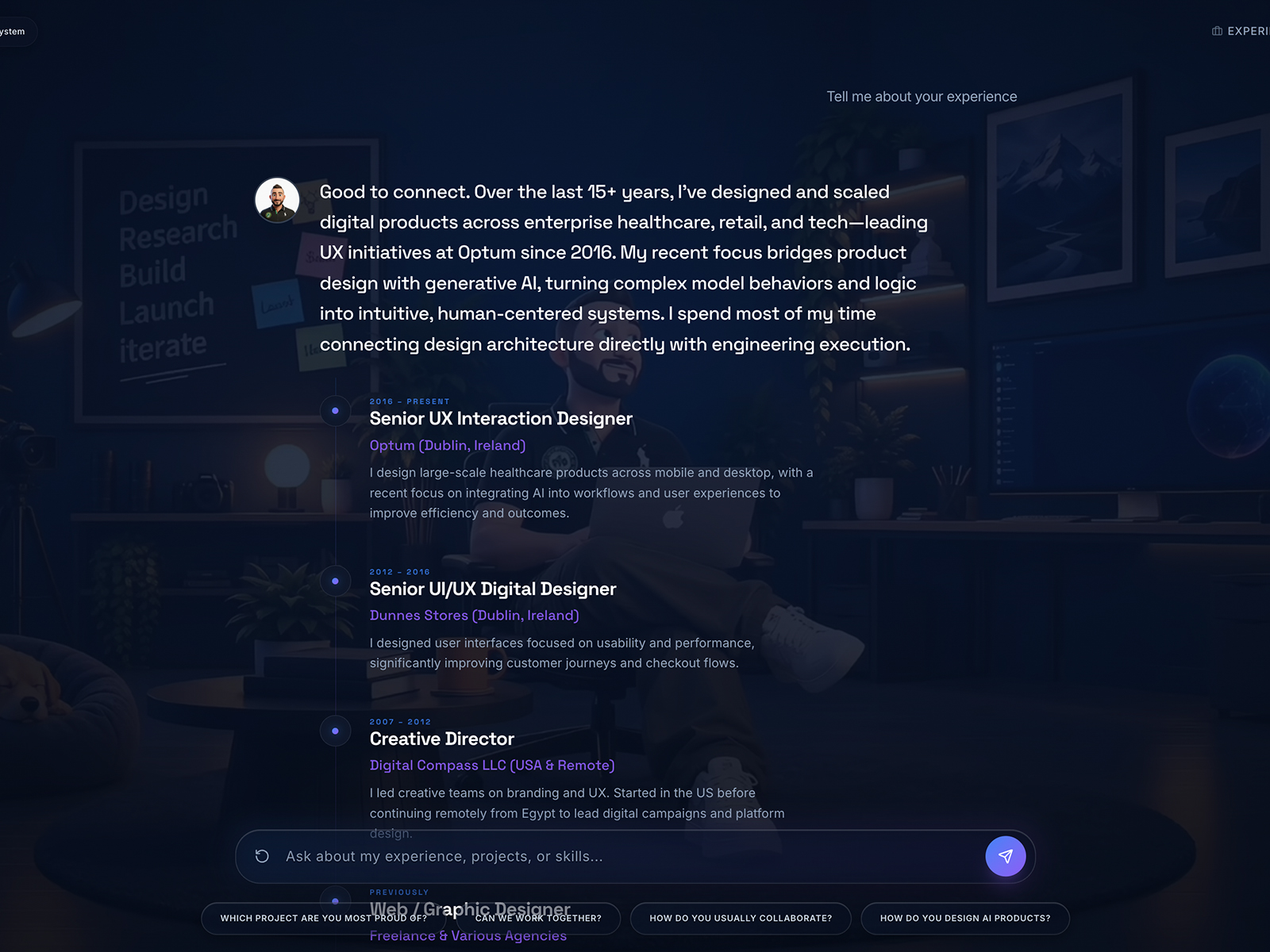 A Portfolio You Can Talk To