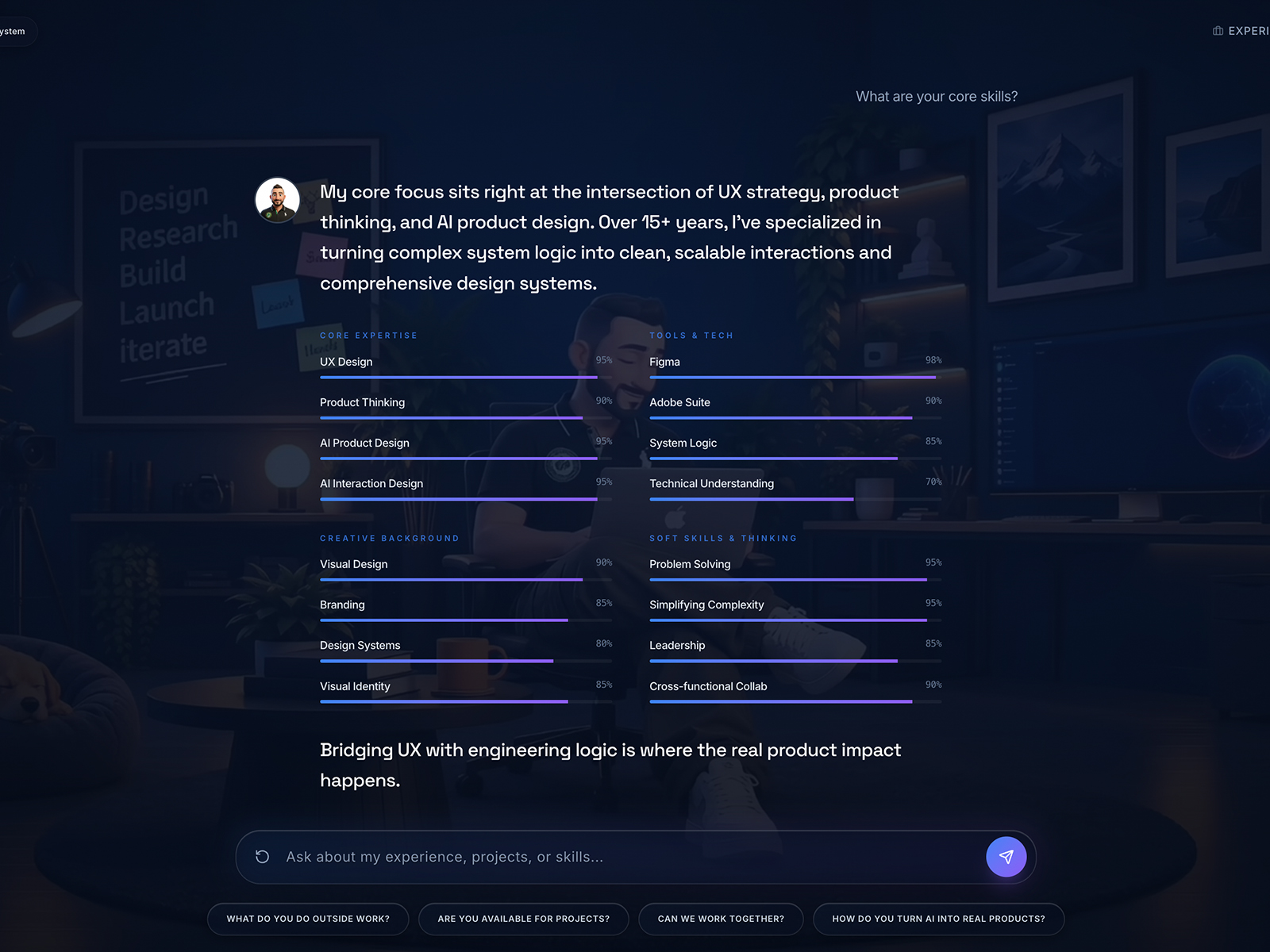 A Portfolio You Can Talk To