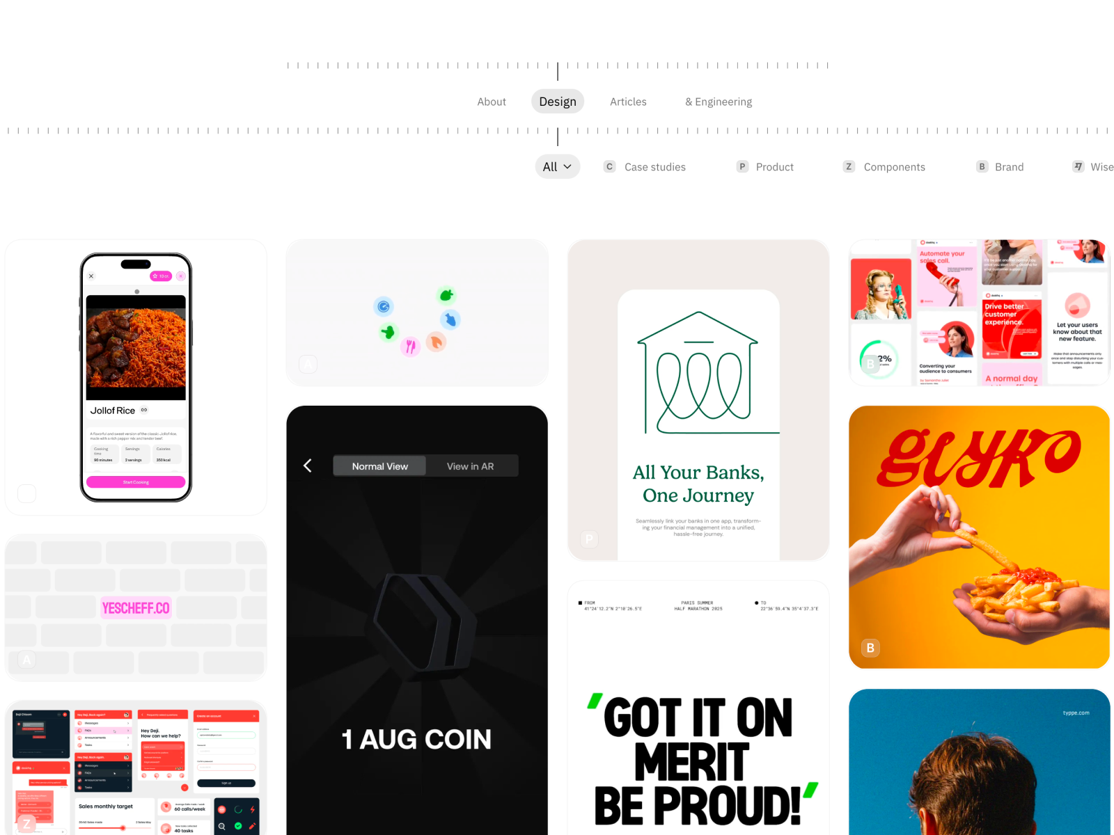 Design page