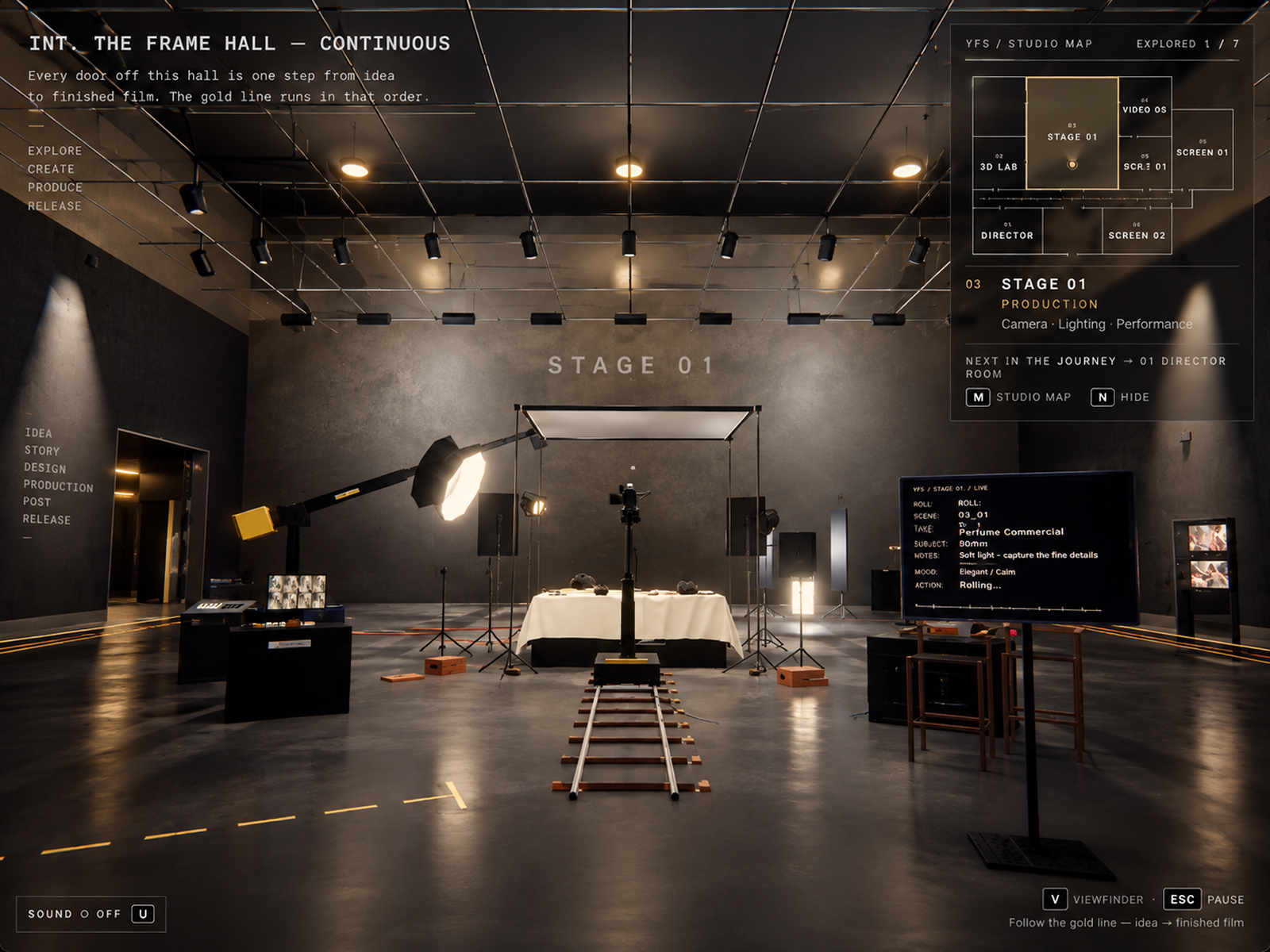 Glass HUD Room Interface