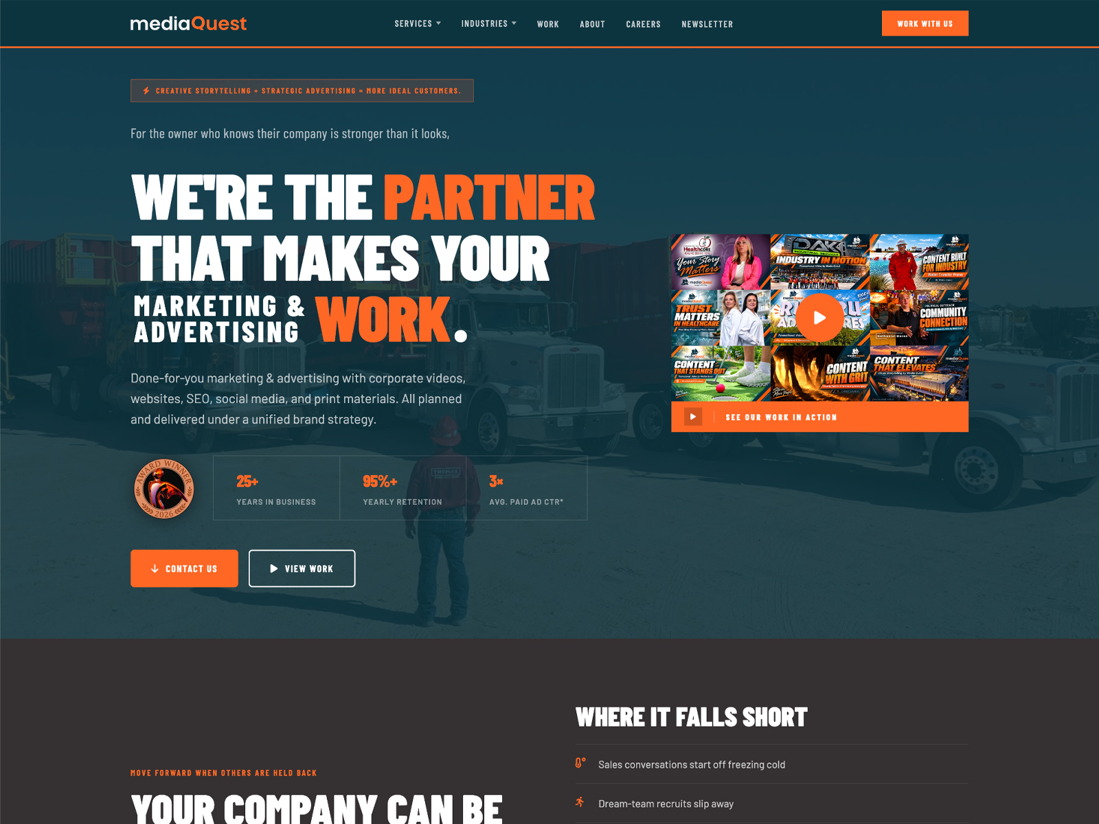 Homepage Hero Typography