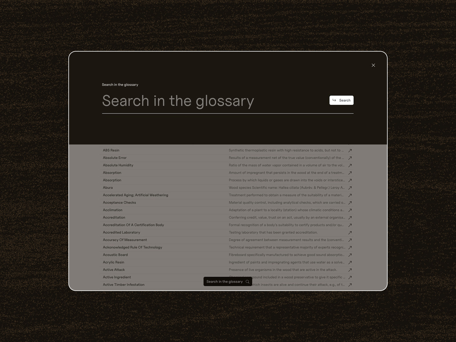 Glossary Search