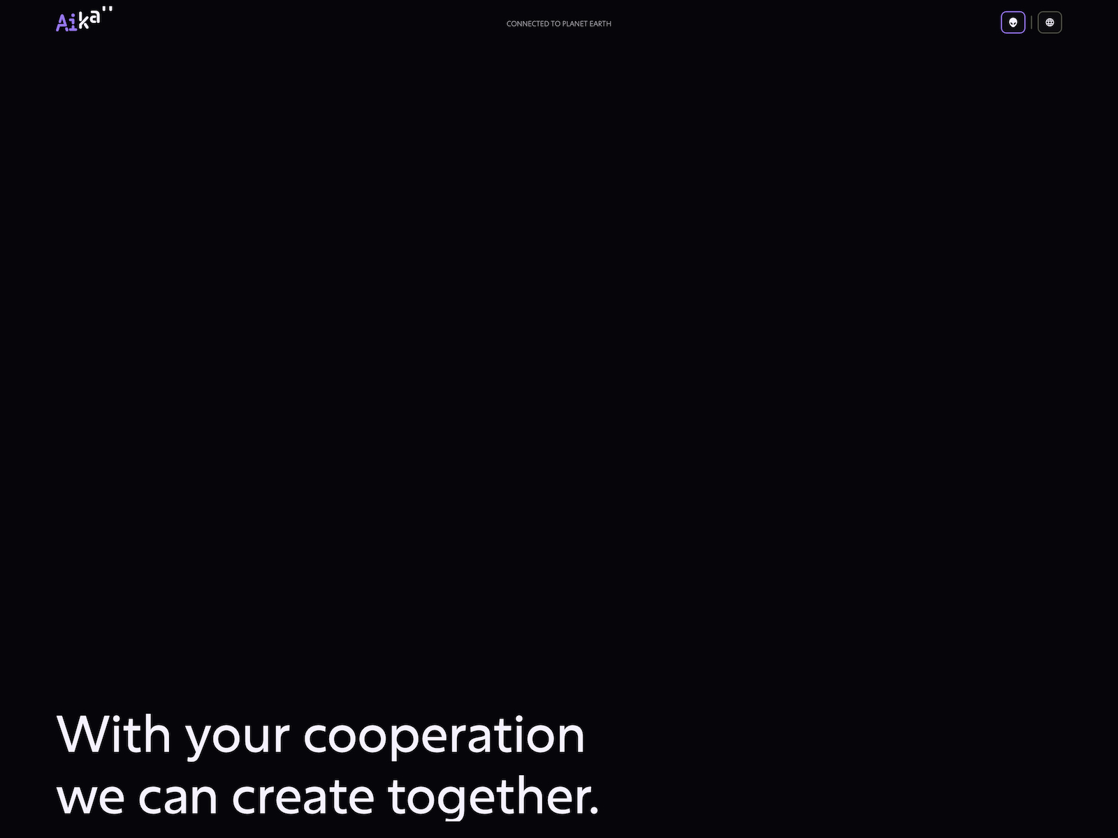 Loading screen and navigation curtain