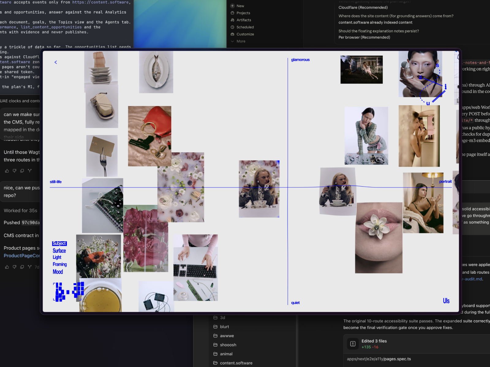 Ai Generative Webgl Moodboard