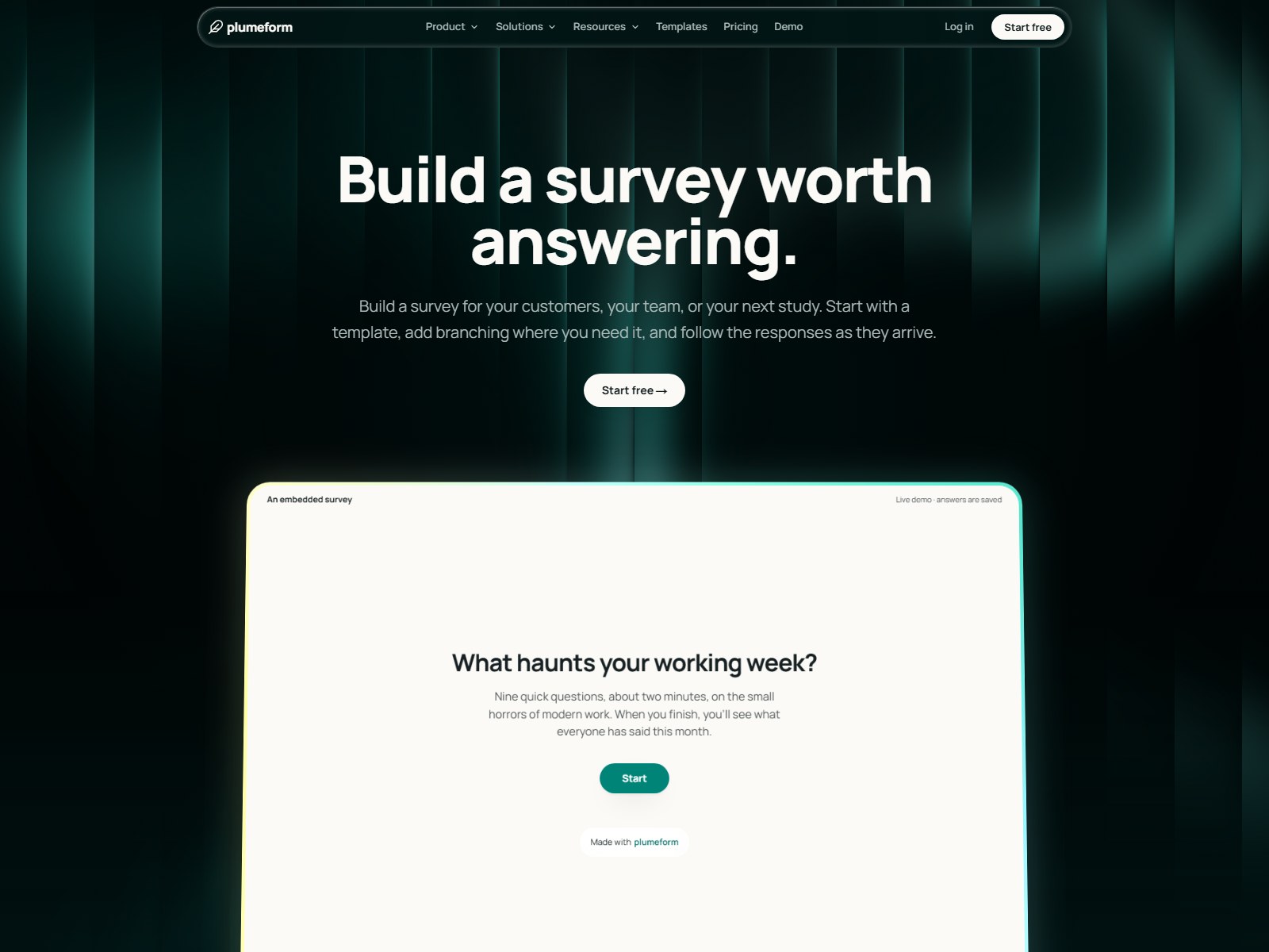 Build a survey worth answering