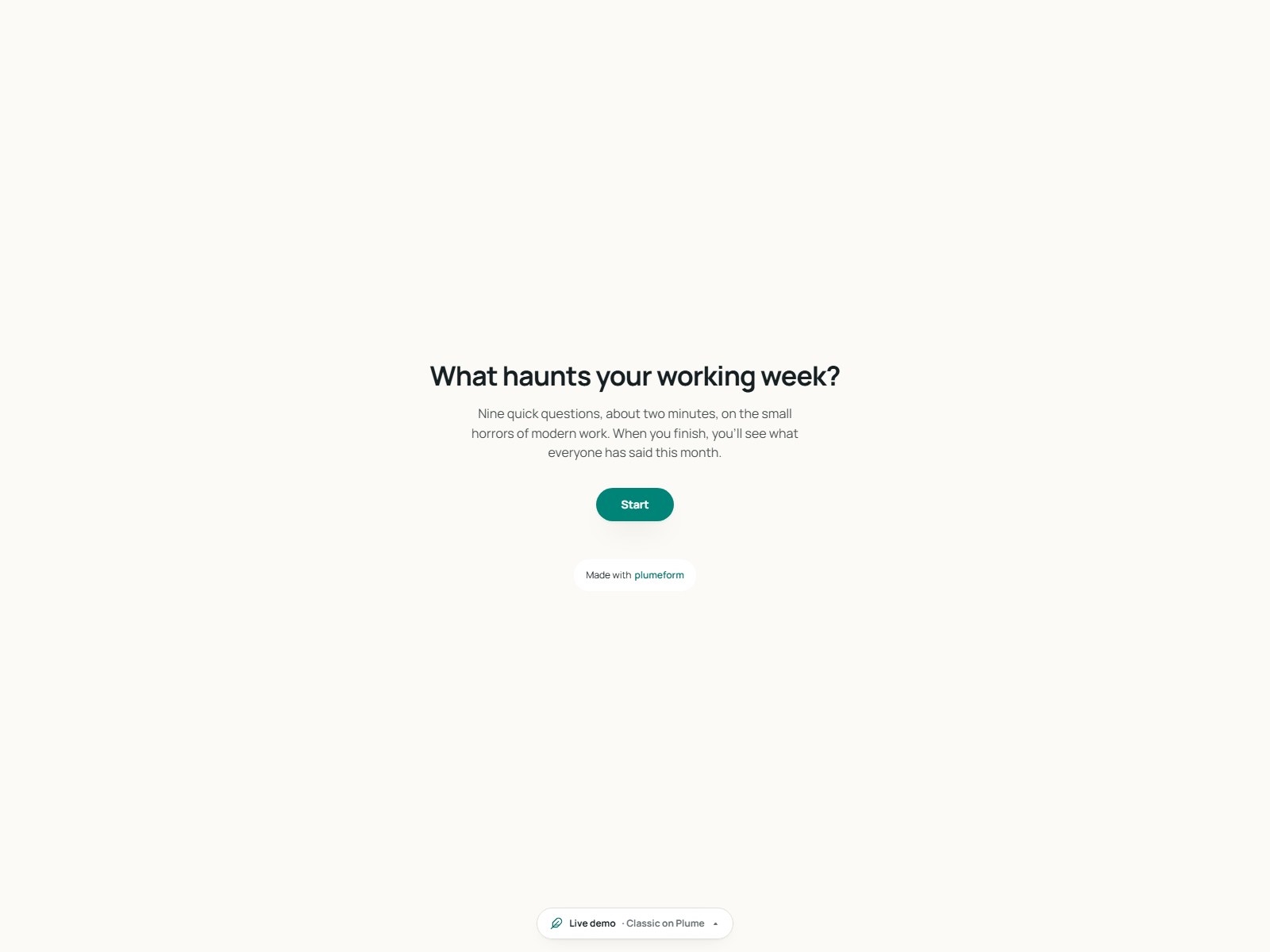 Surveys embedded on your own page