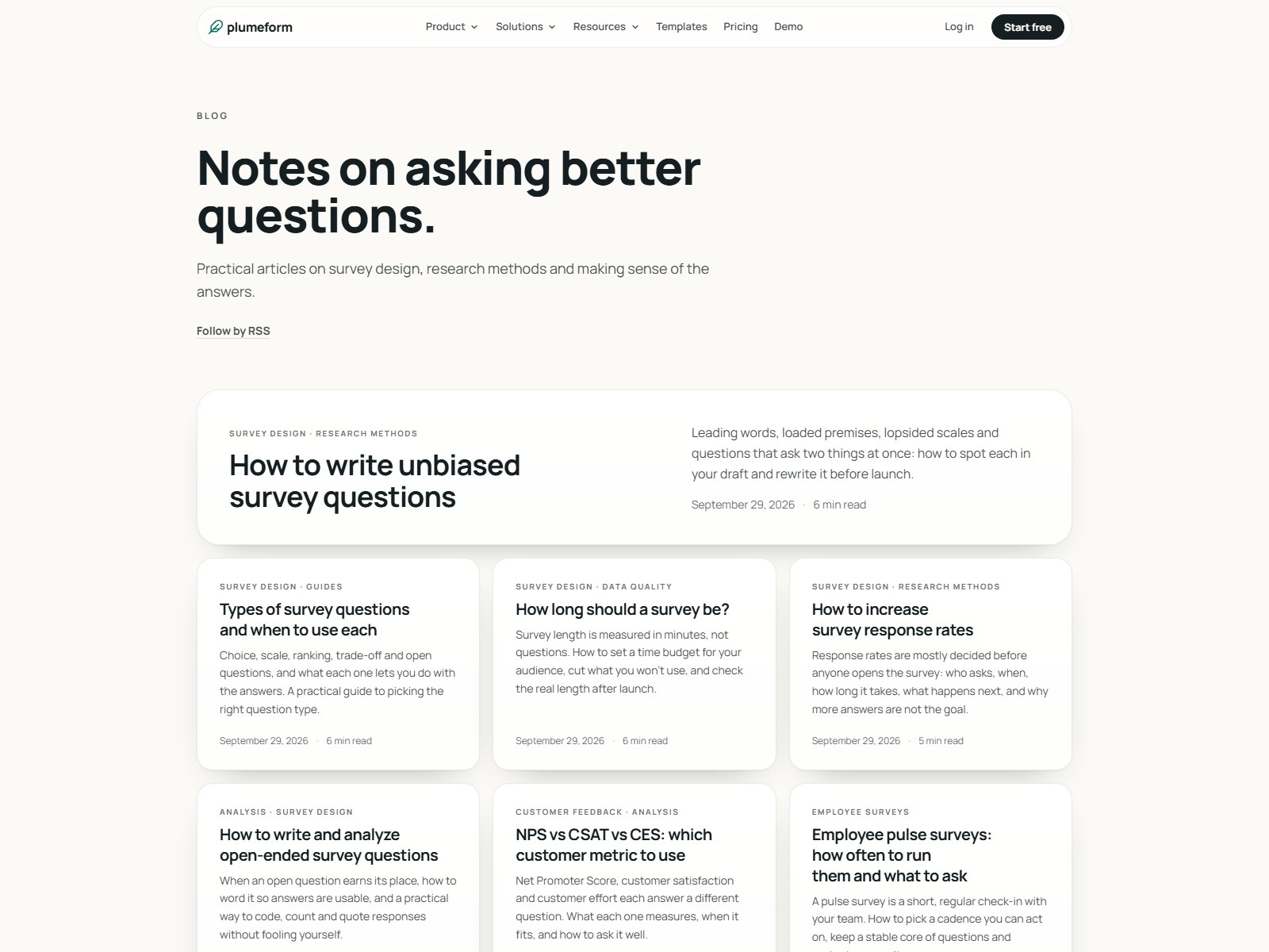 Notes on asking better questions