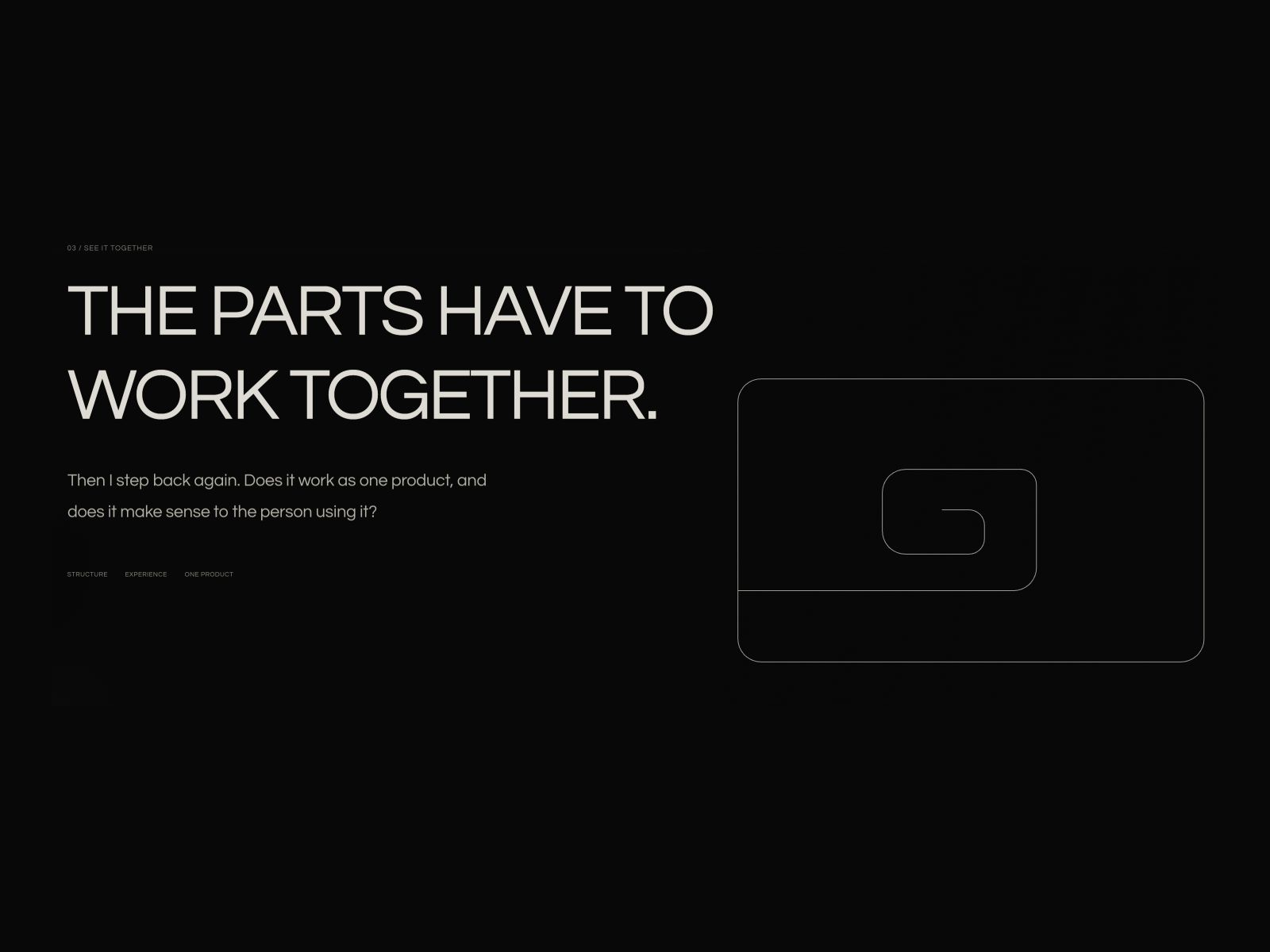 Vision | From System to Details