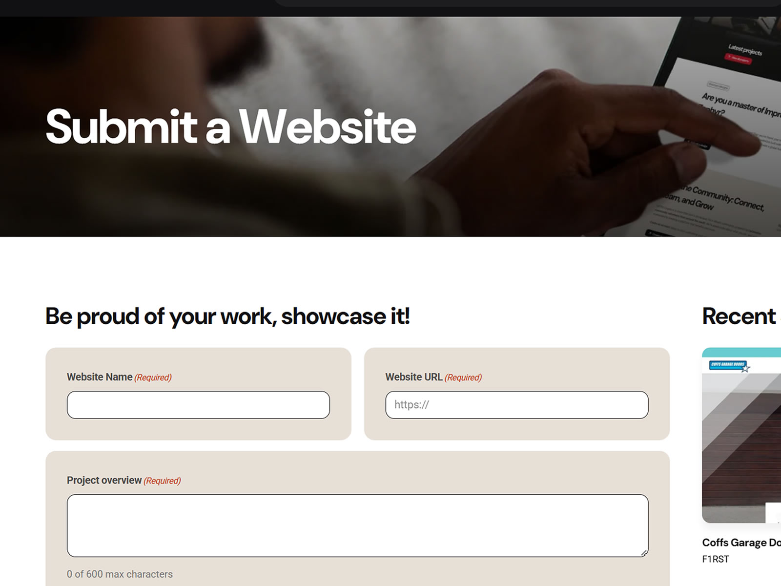 Member Site Submissions