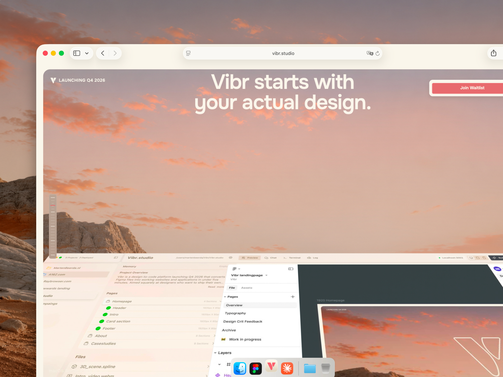 Vibr starts with your actual design