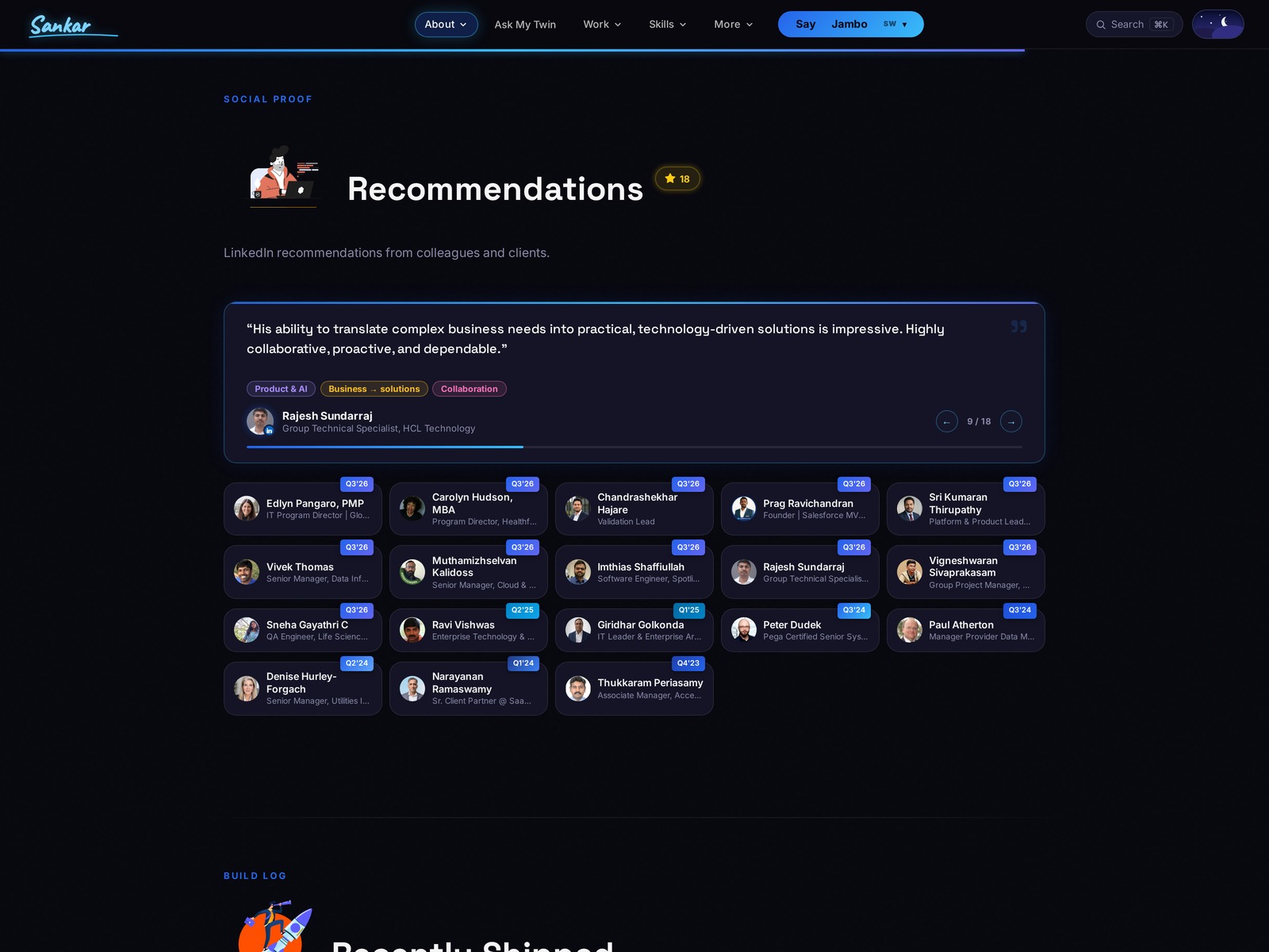 Recommendations, Tagged by Theme