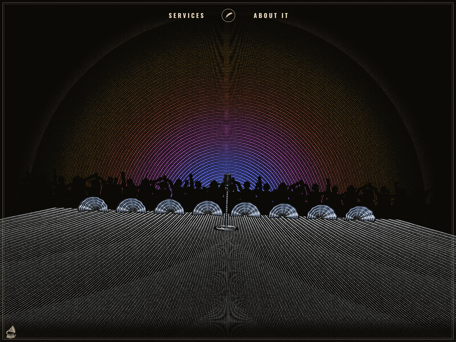 Scroll-wound clockwork