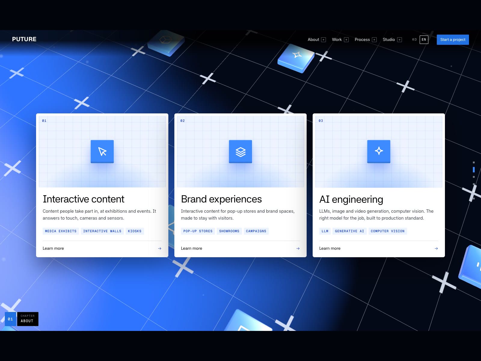 Capability tiles in one 3D space