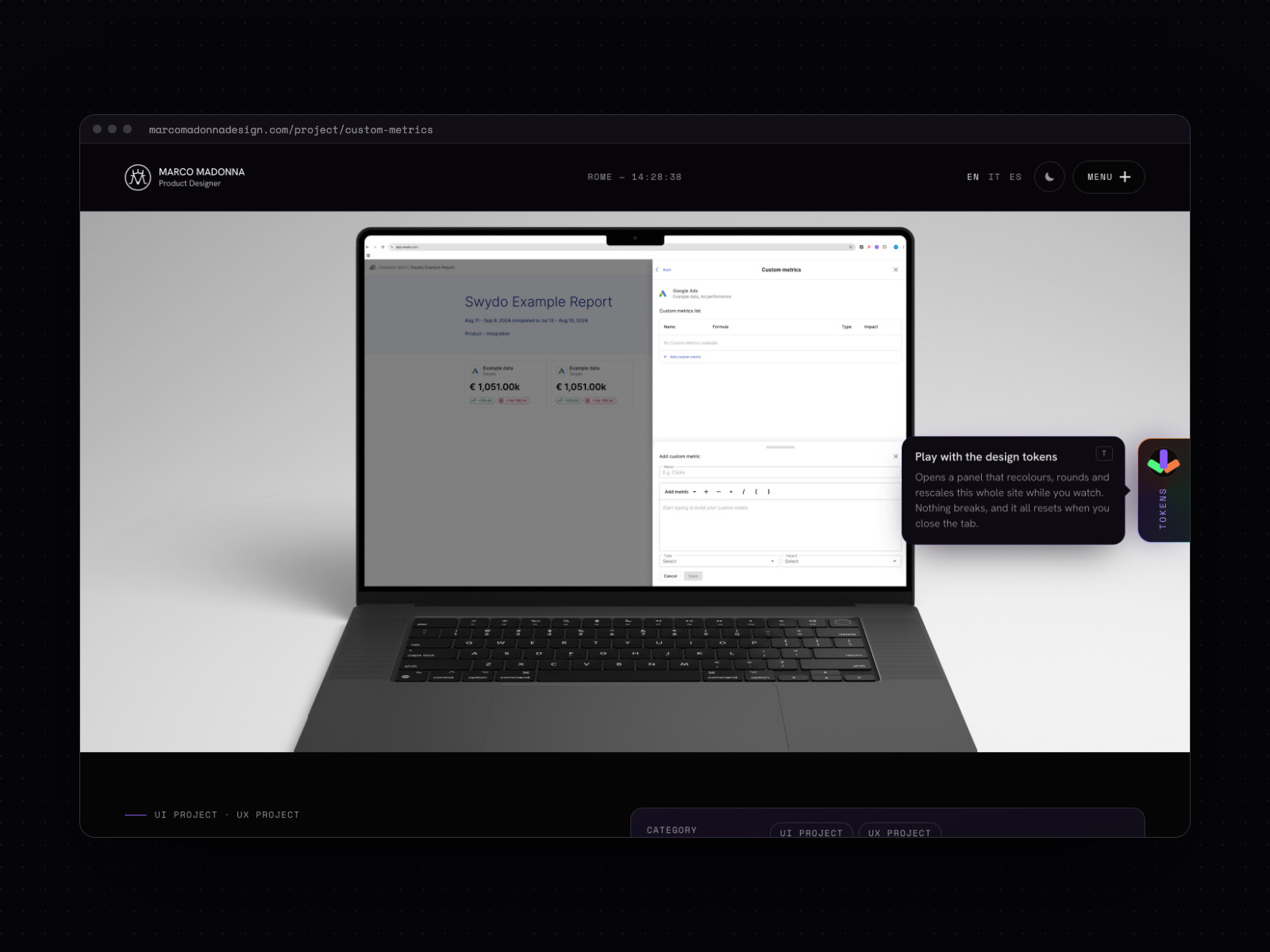 Design tokens playground