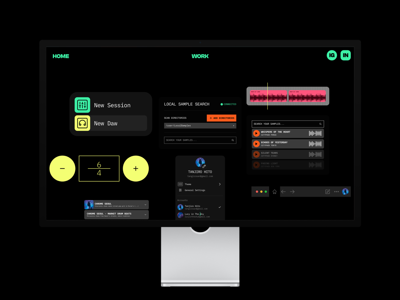 Interface, sound & identity systems