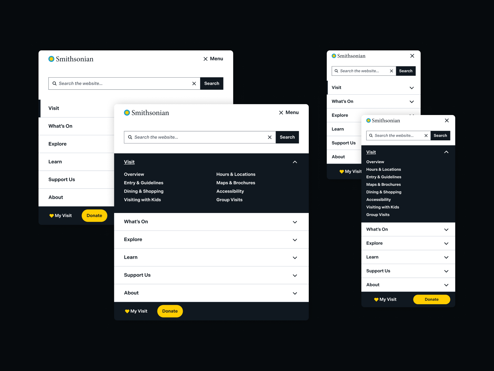Menu & Page Layout Design