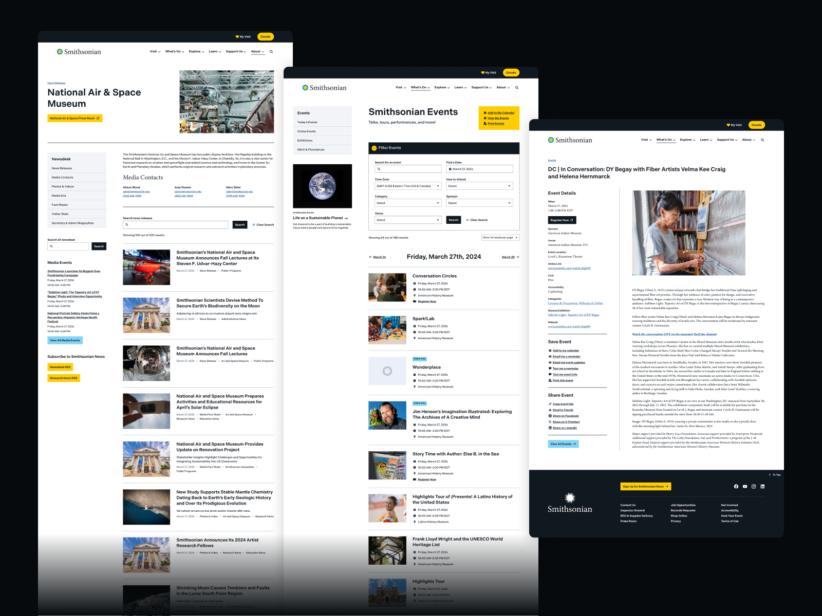 Menu & Page Layout Design