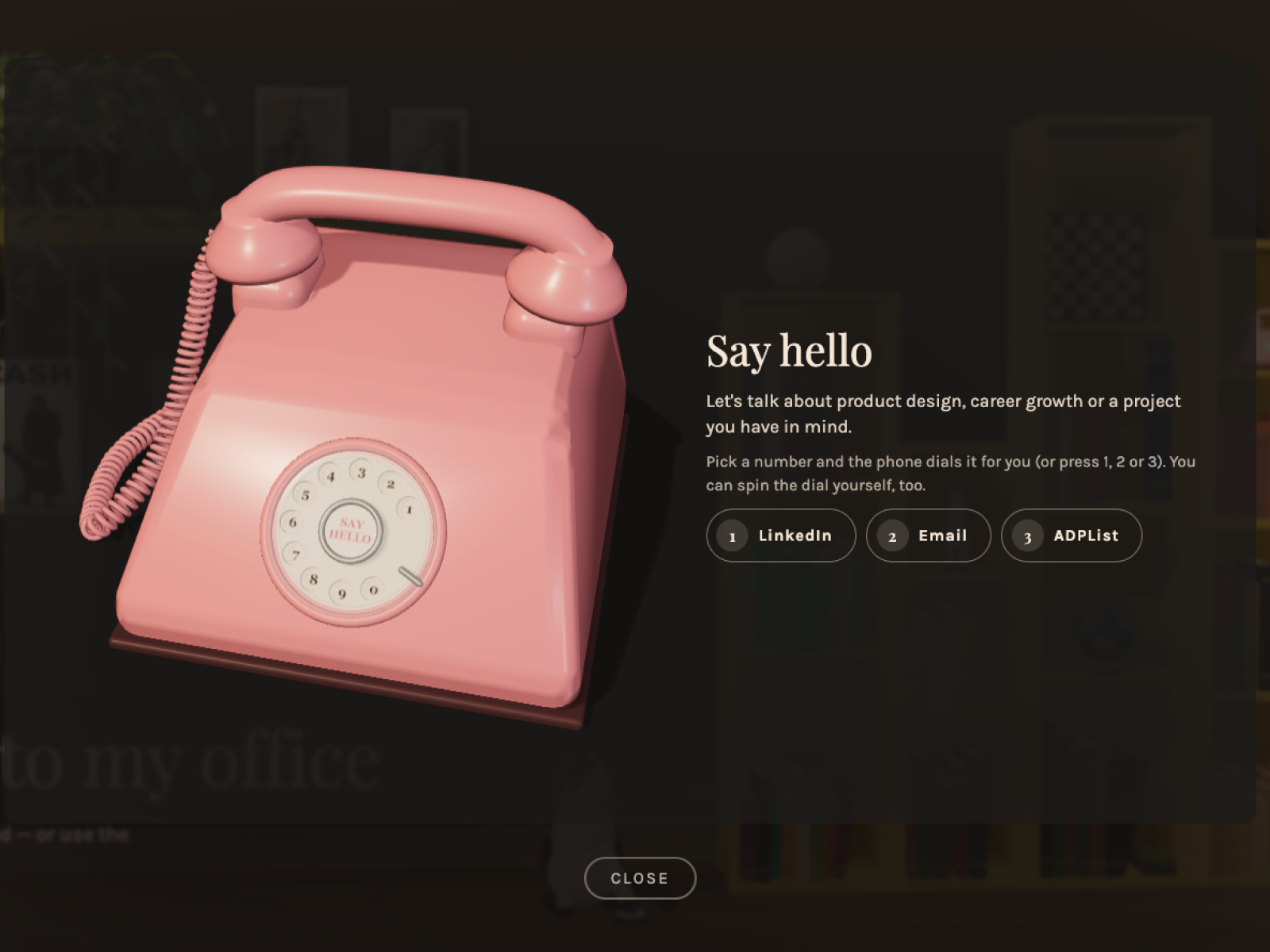 Pink telephone