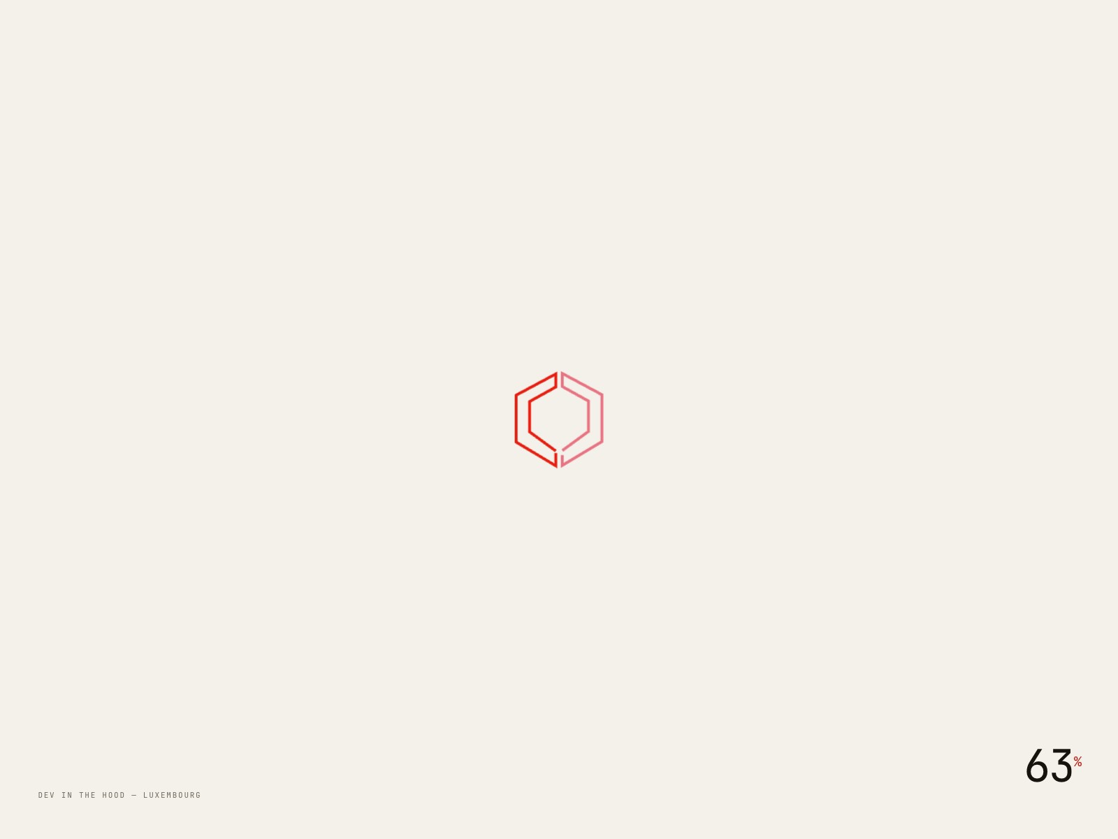 Loader: the logo draws itself