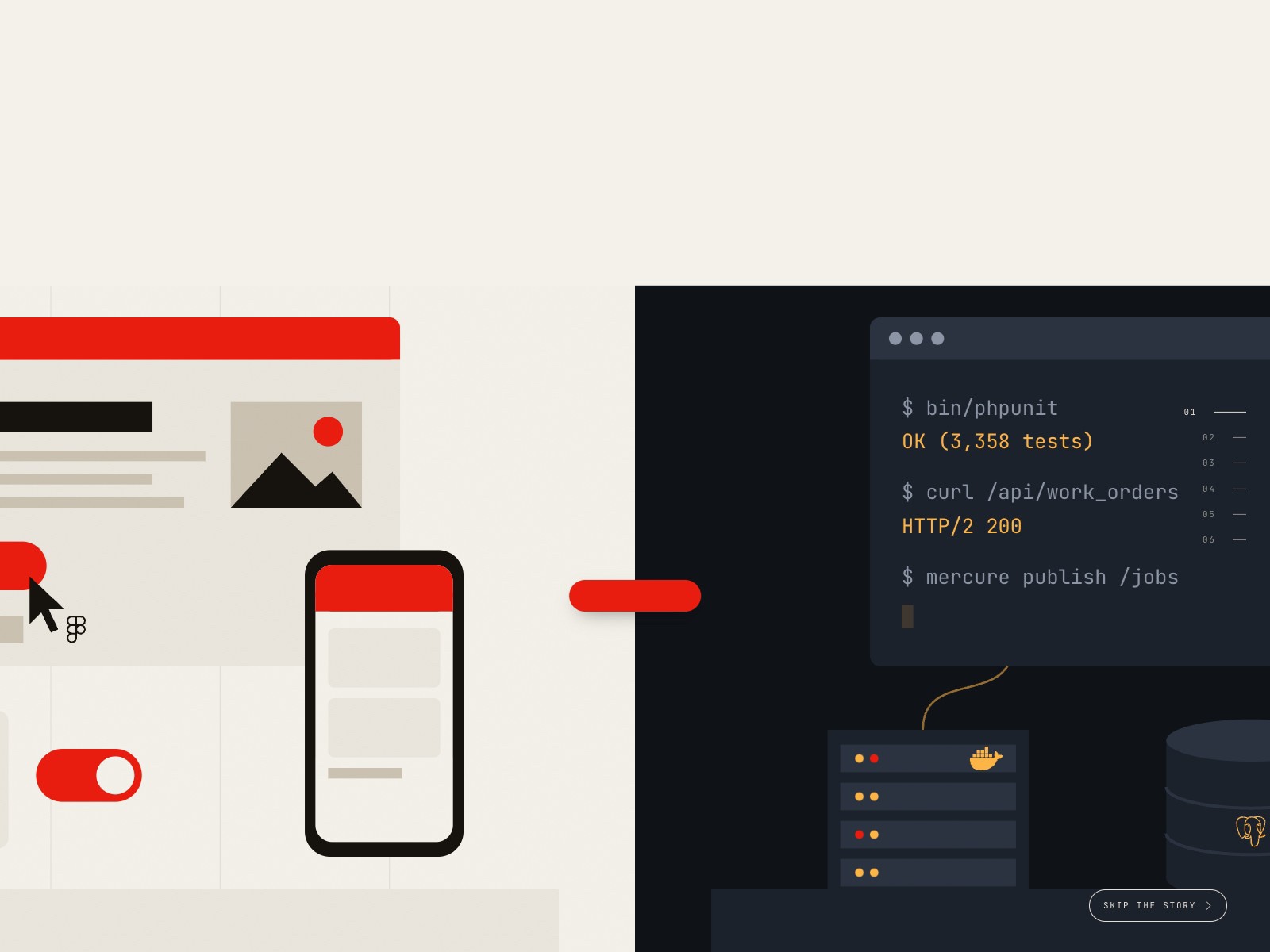 Loader: the logo draws itself