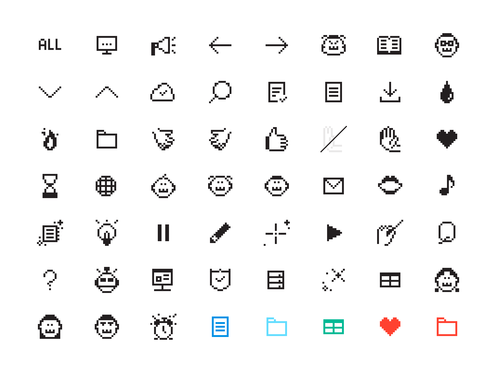 Dot-Matrix Icon System