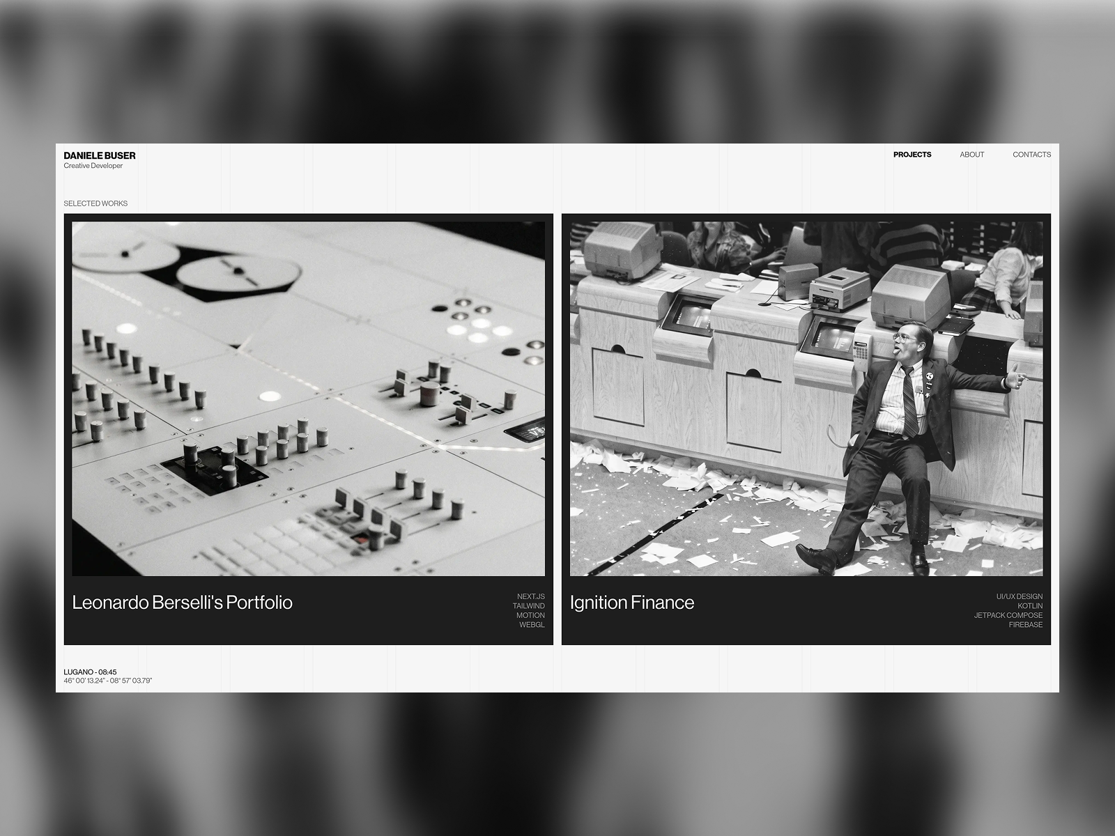 Interactive Project Cards