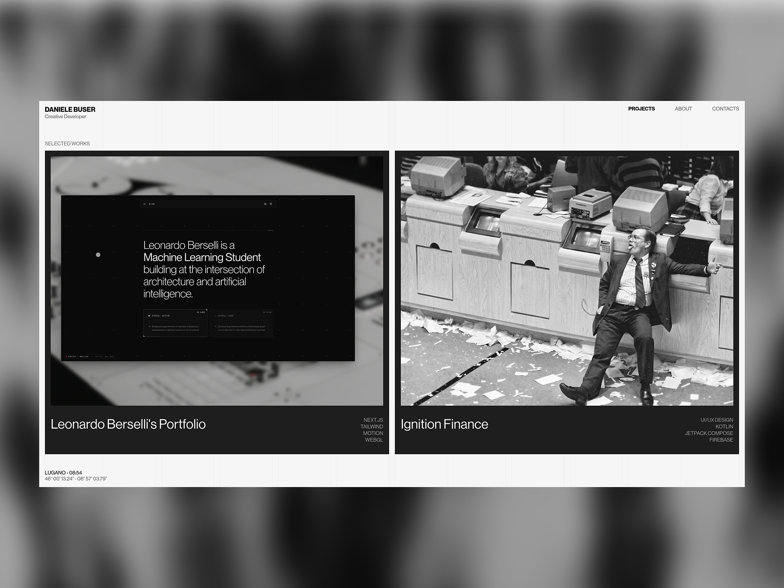 Interactive Project Cards