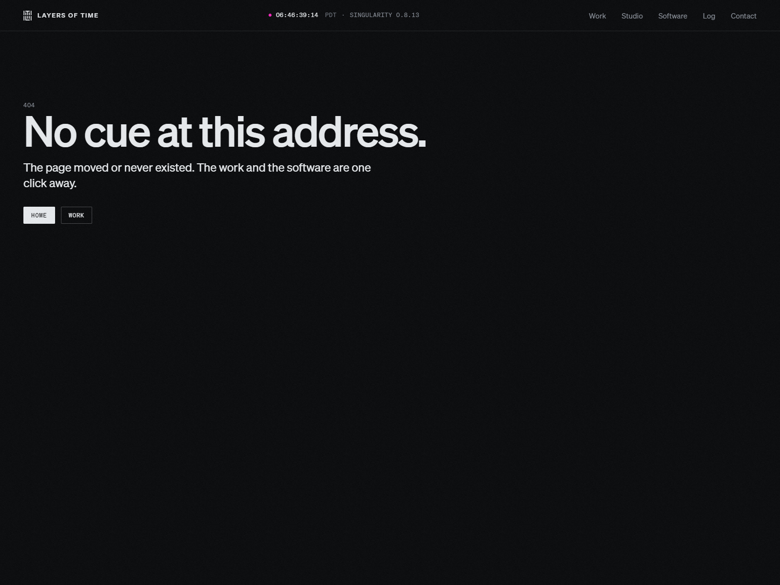 No cue at this address