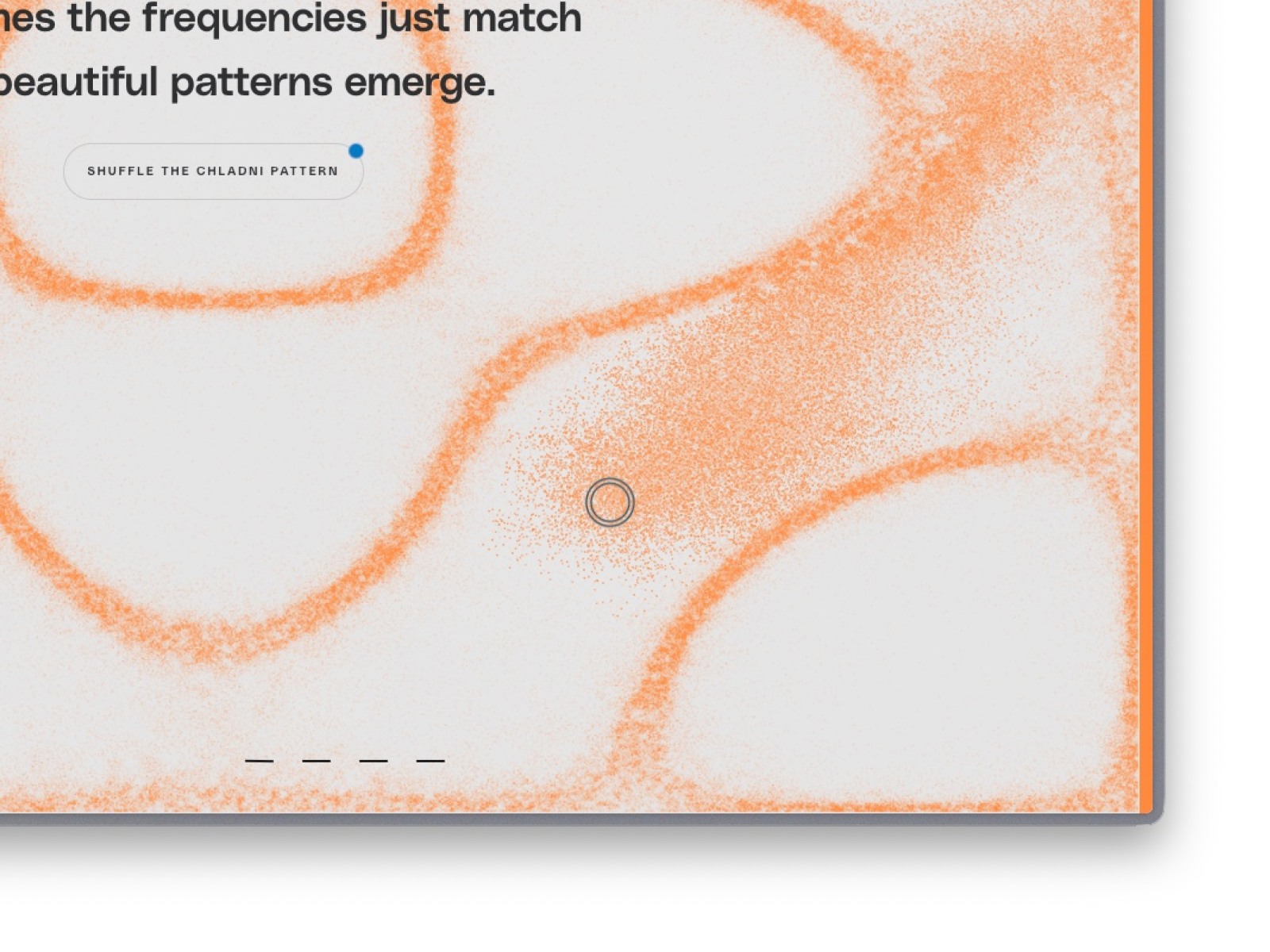 Chladni patterns & Mouse interaction