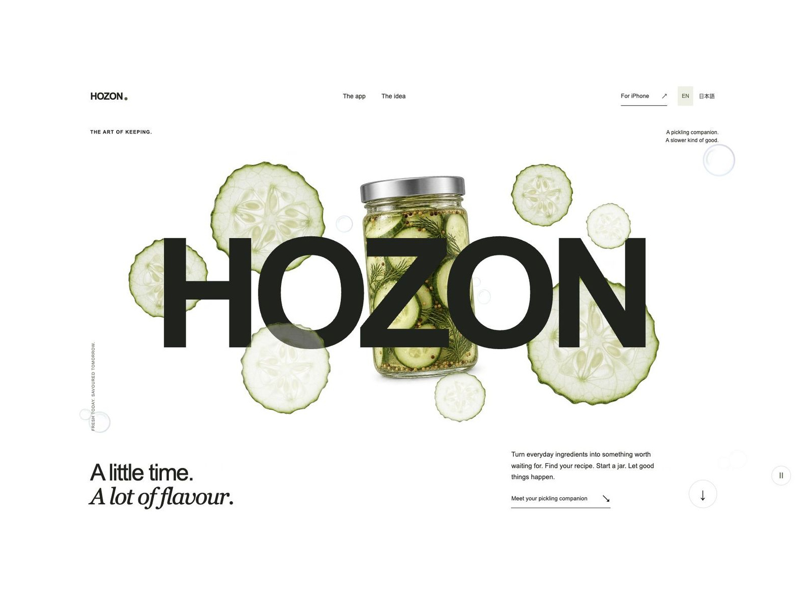 Hozon — A little time. A lot of flavour.