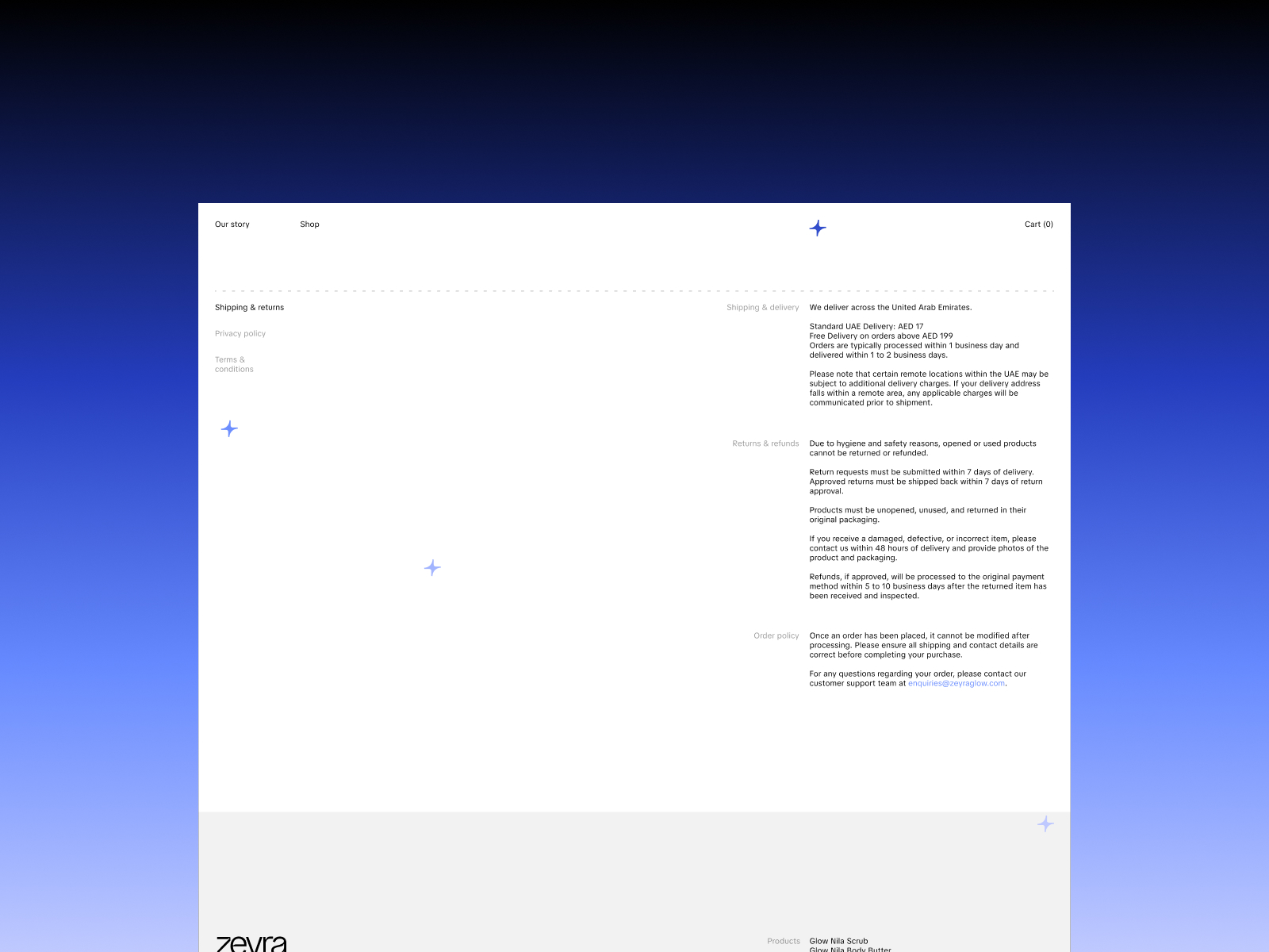 Legal page