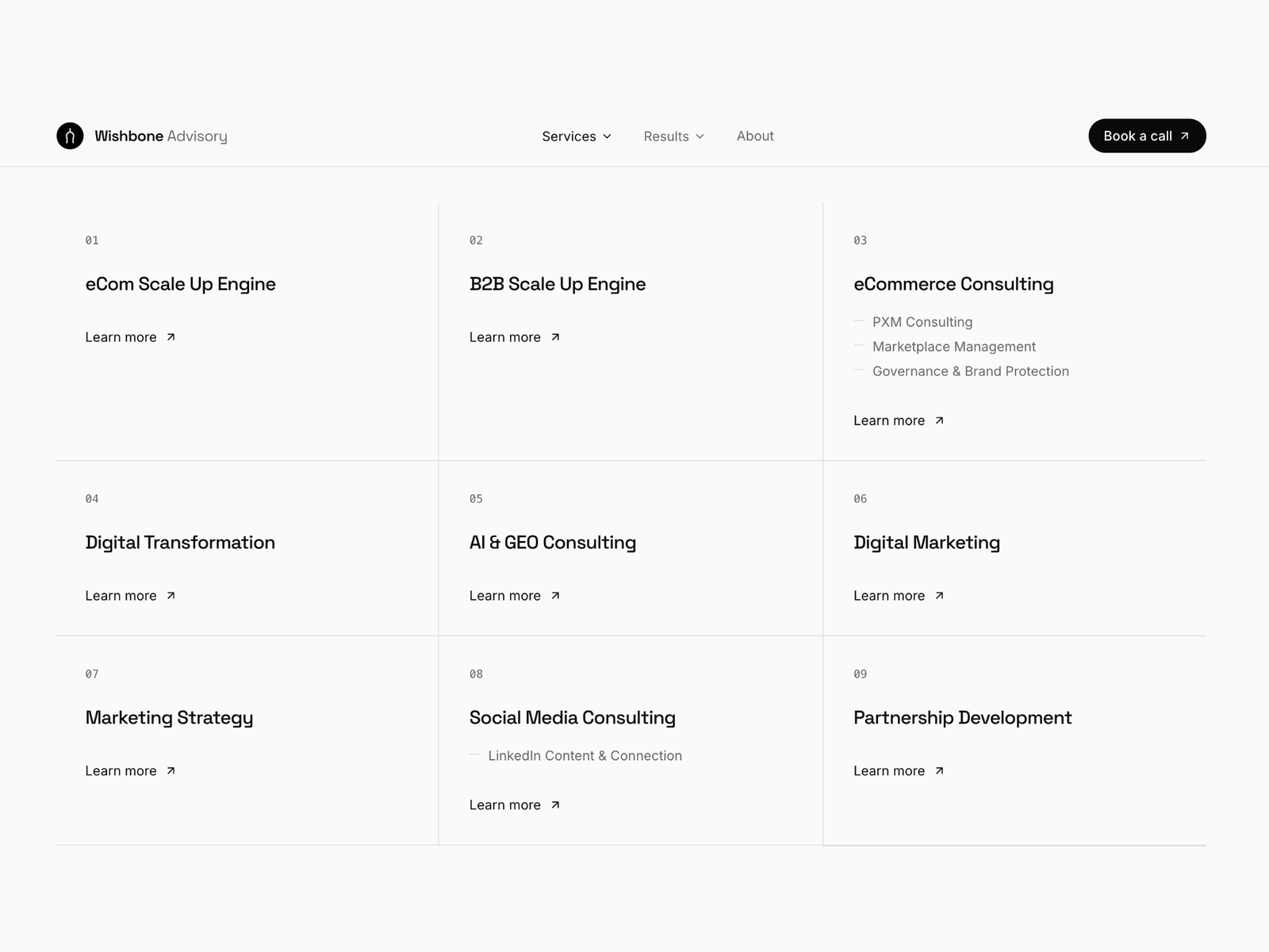 Services Grid
