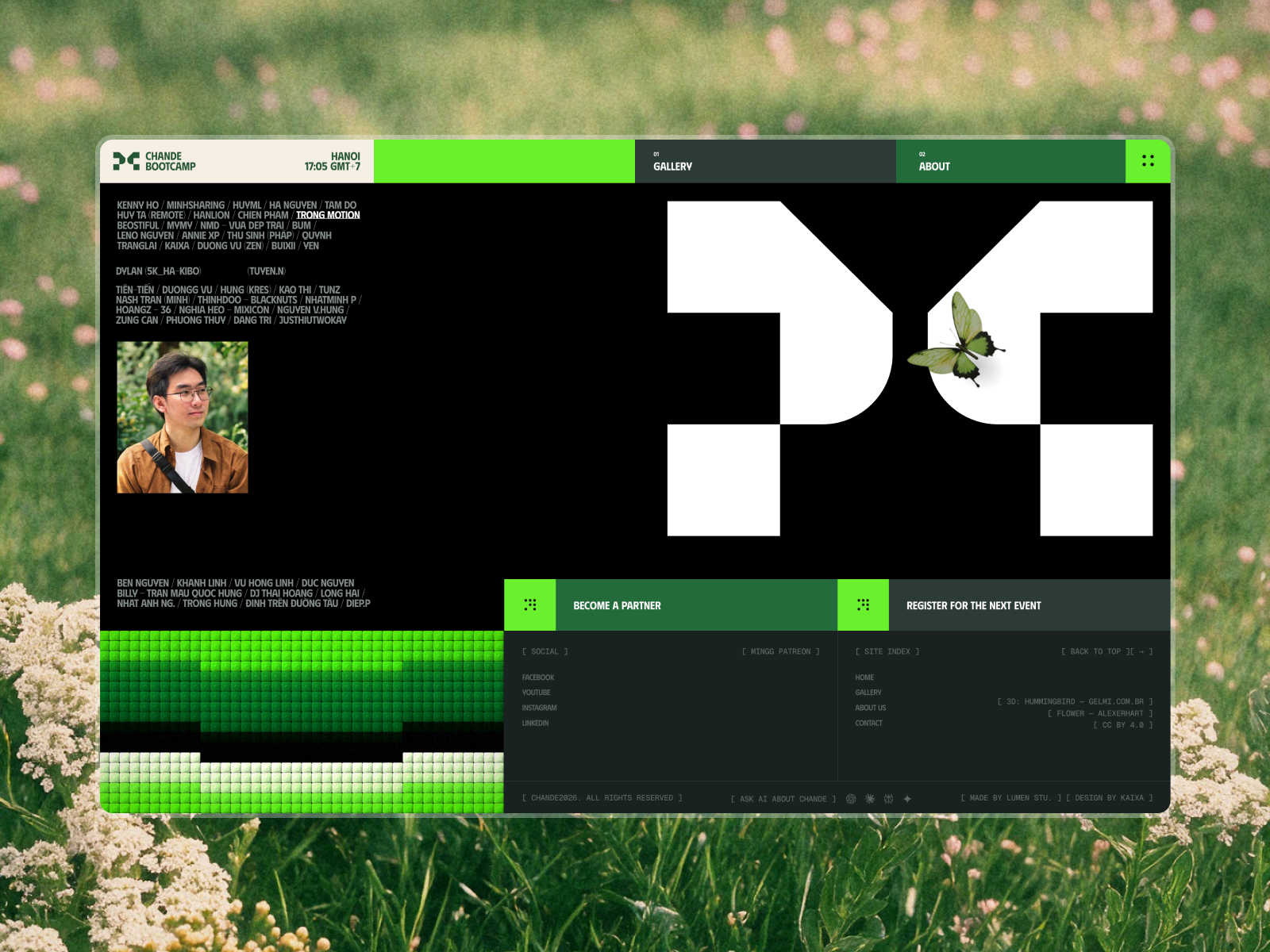Footer Interaction