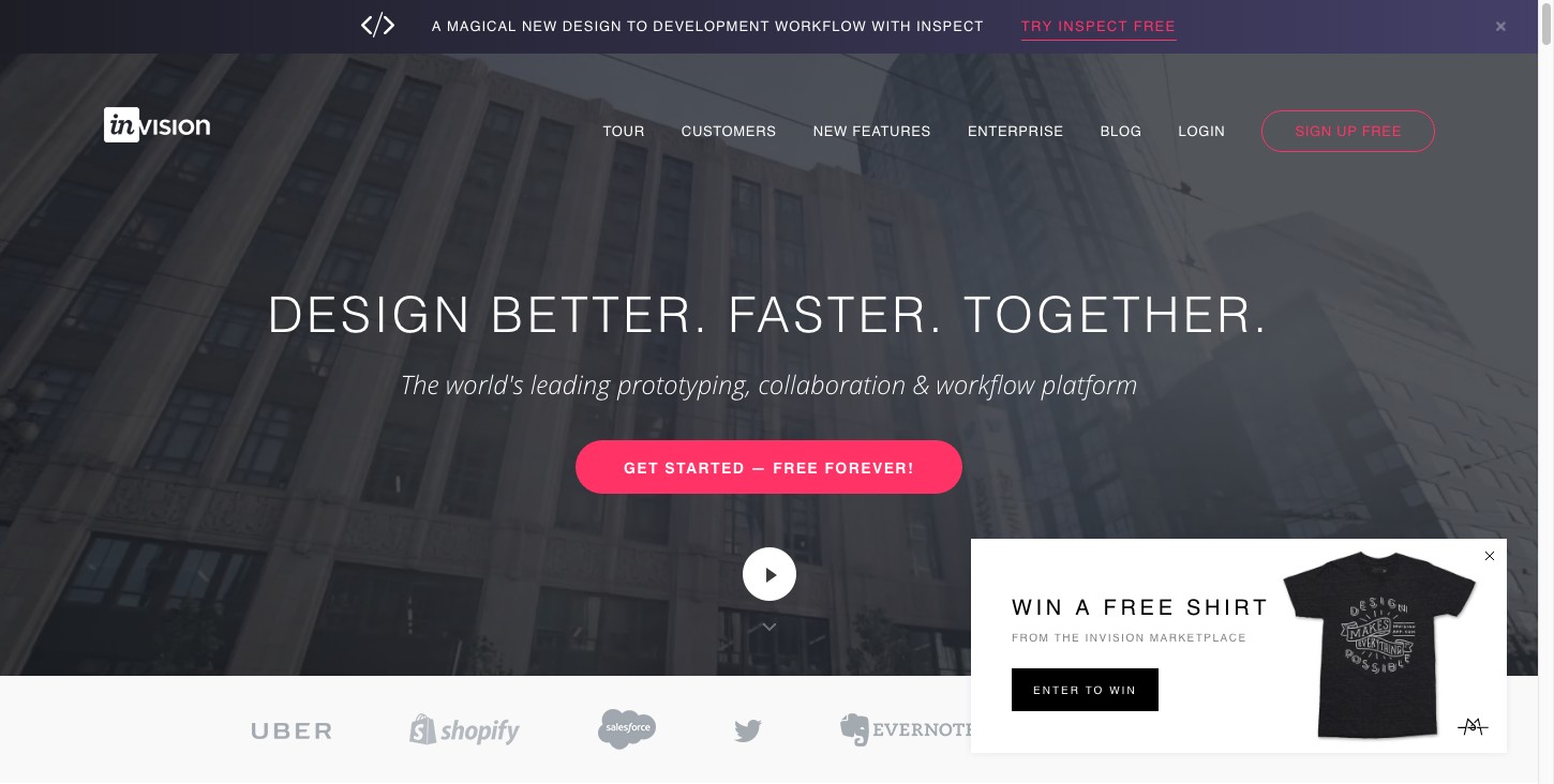 Free Web & Mobile Prototyping (Web, iOS, Android) and UI Mockup Tool | InVision