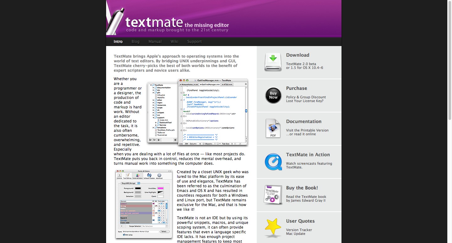 text editors for mac os x