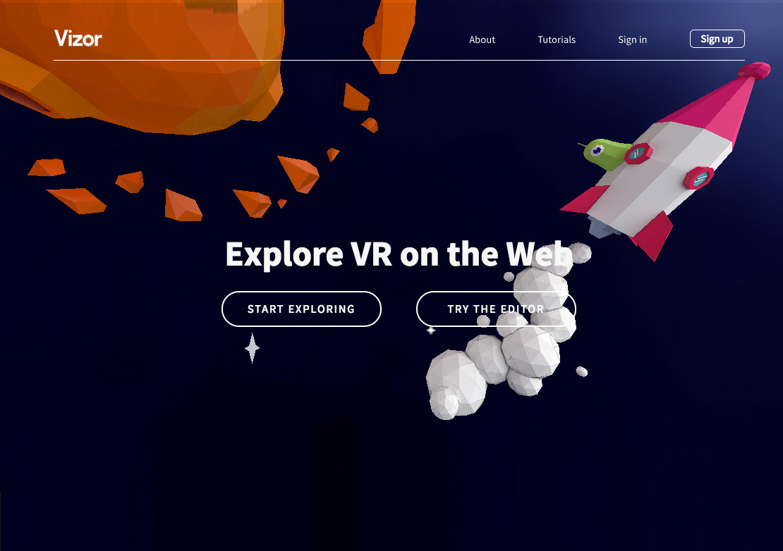 Vizor Explore the web in VR