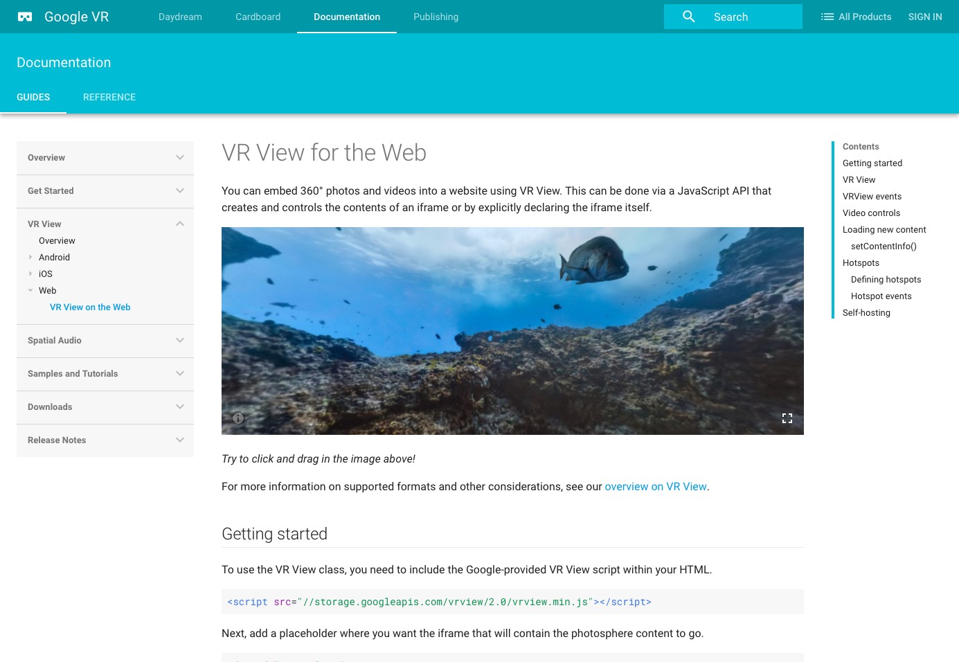 VR View for the Web  |  Google VR  |  Google Developers
