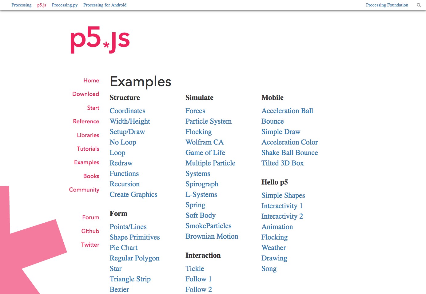 p5.js | examples