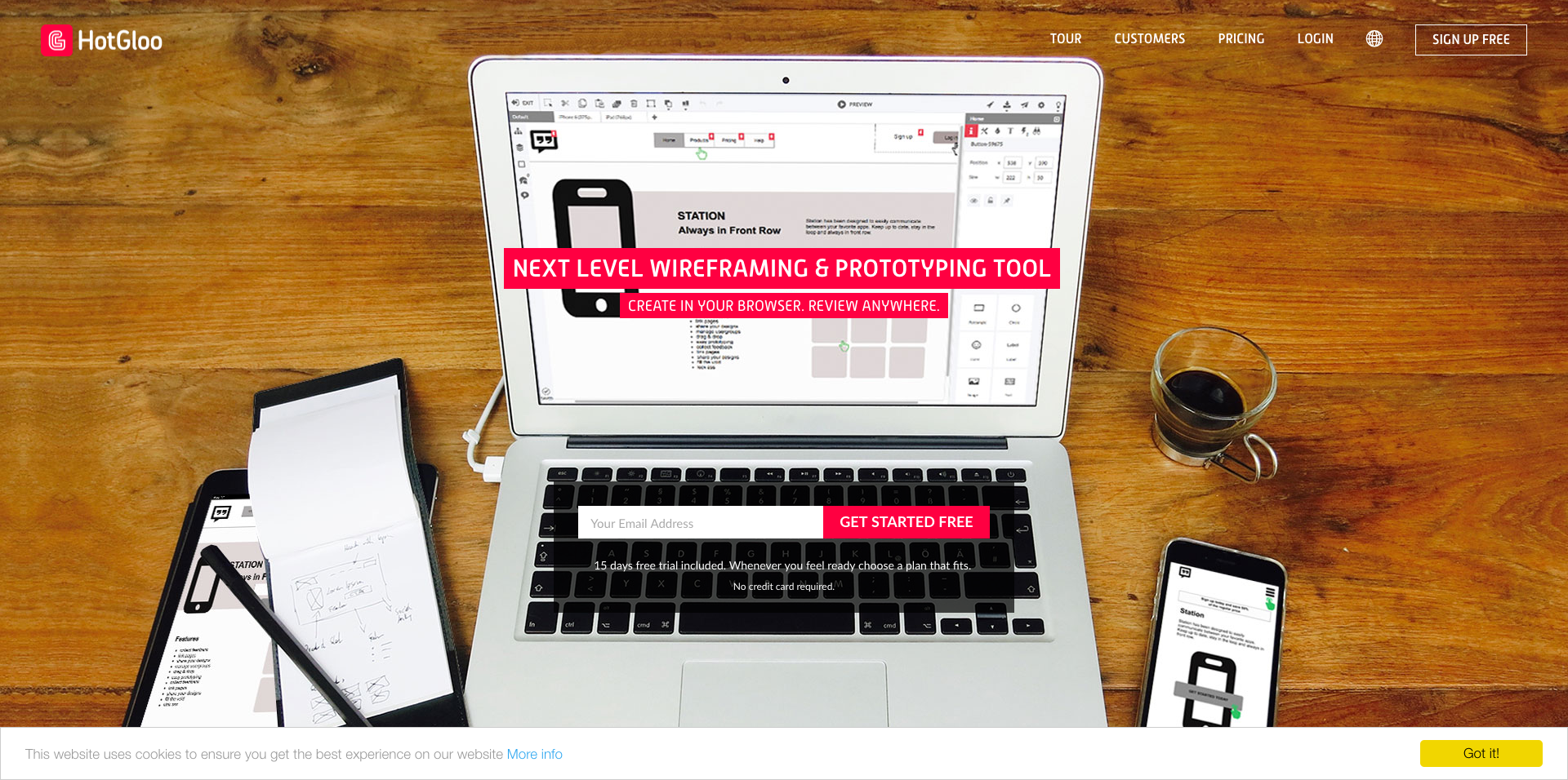 HotGloo | Wireframe UX Prototyping Tool
