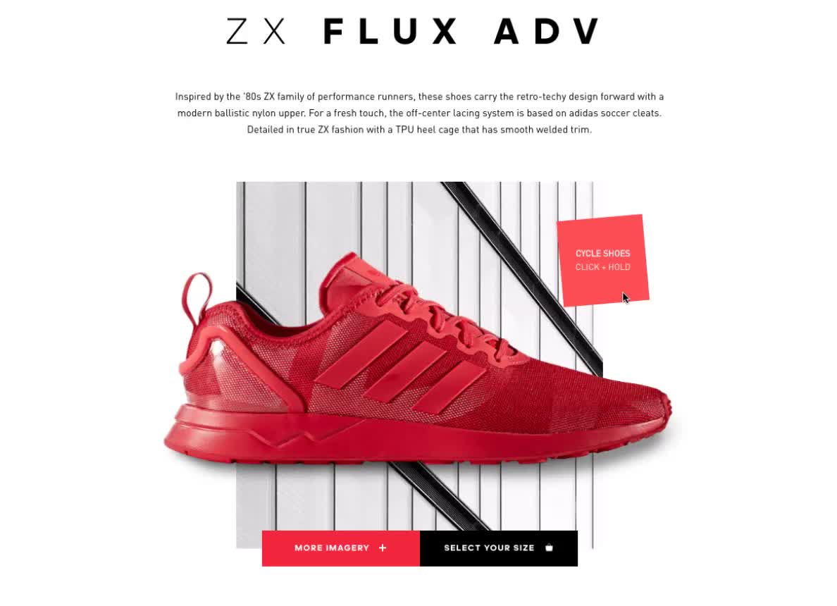 adidas ZX Flux - Awwwards SOTD