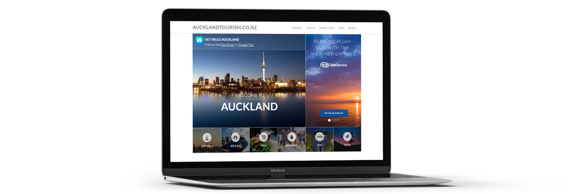 Website Design - Auckland Tourism