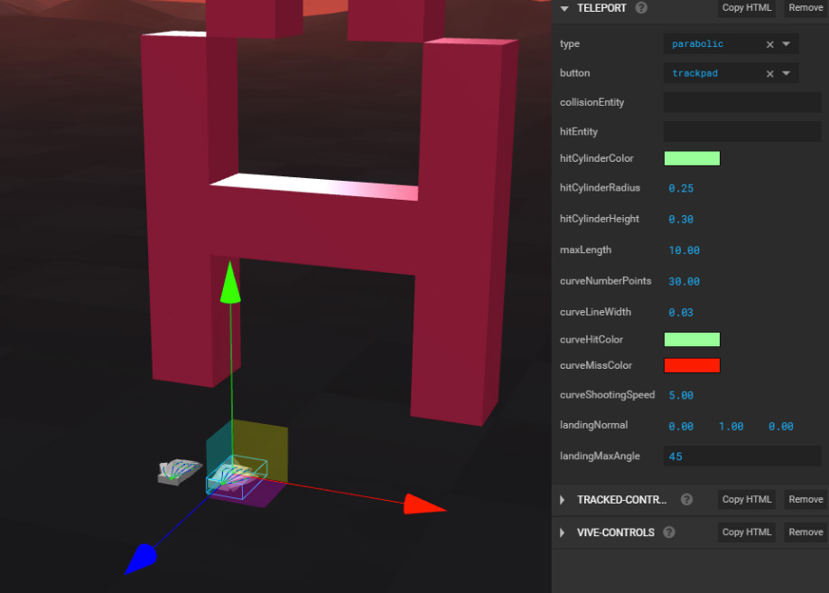 Developing an A-Frame Teleport Component
