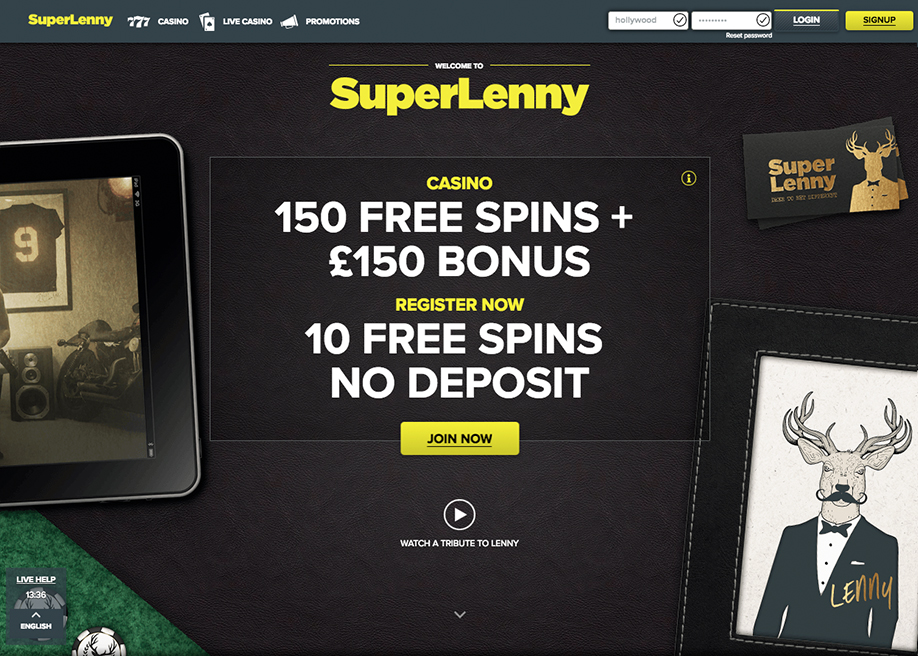 SuperLenny Internet Casino