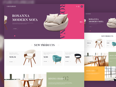 Furniture Website by Giga Tamarashvili - Dribbble