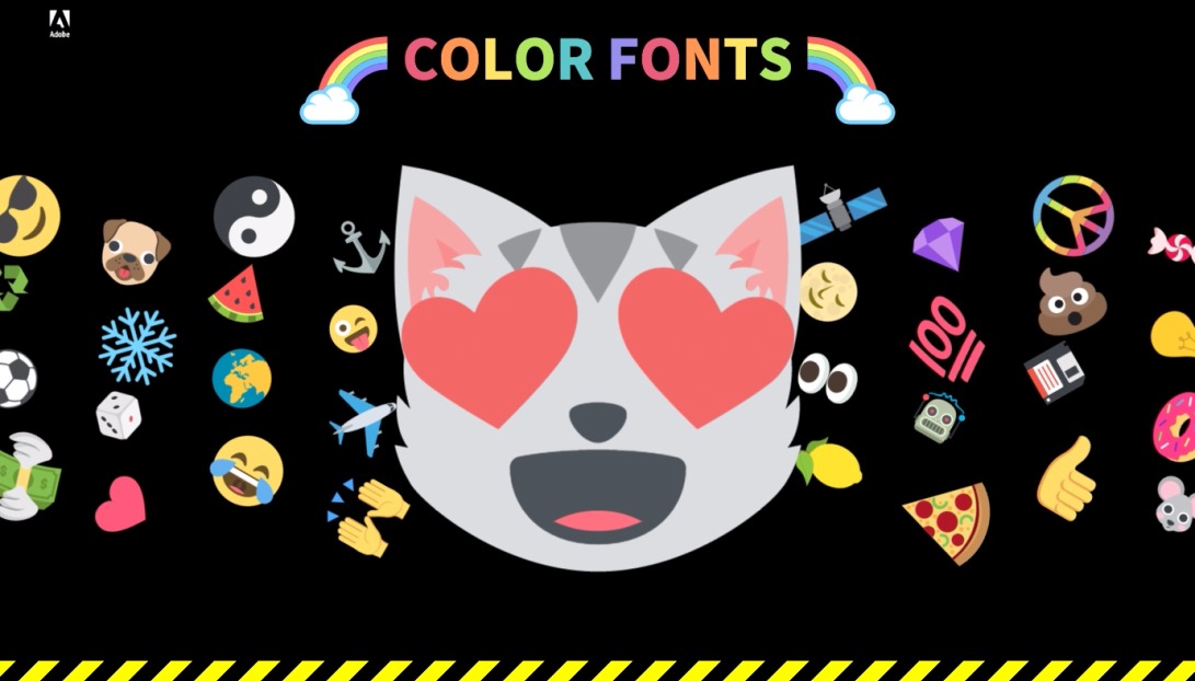 Color fonts from Adobe Type