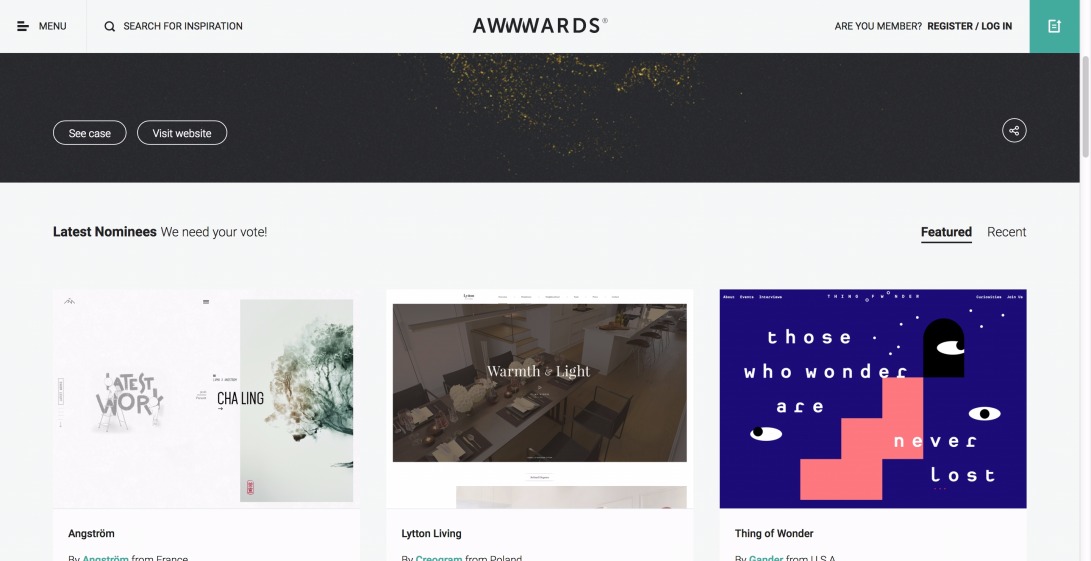 Awwwards - Website Awards - Best Web Design Trends